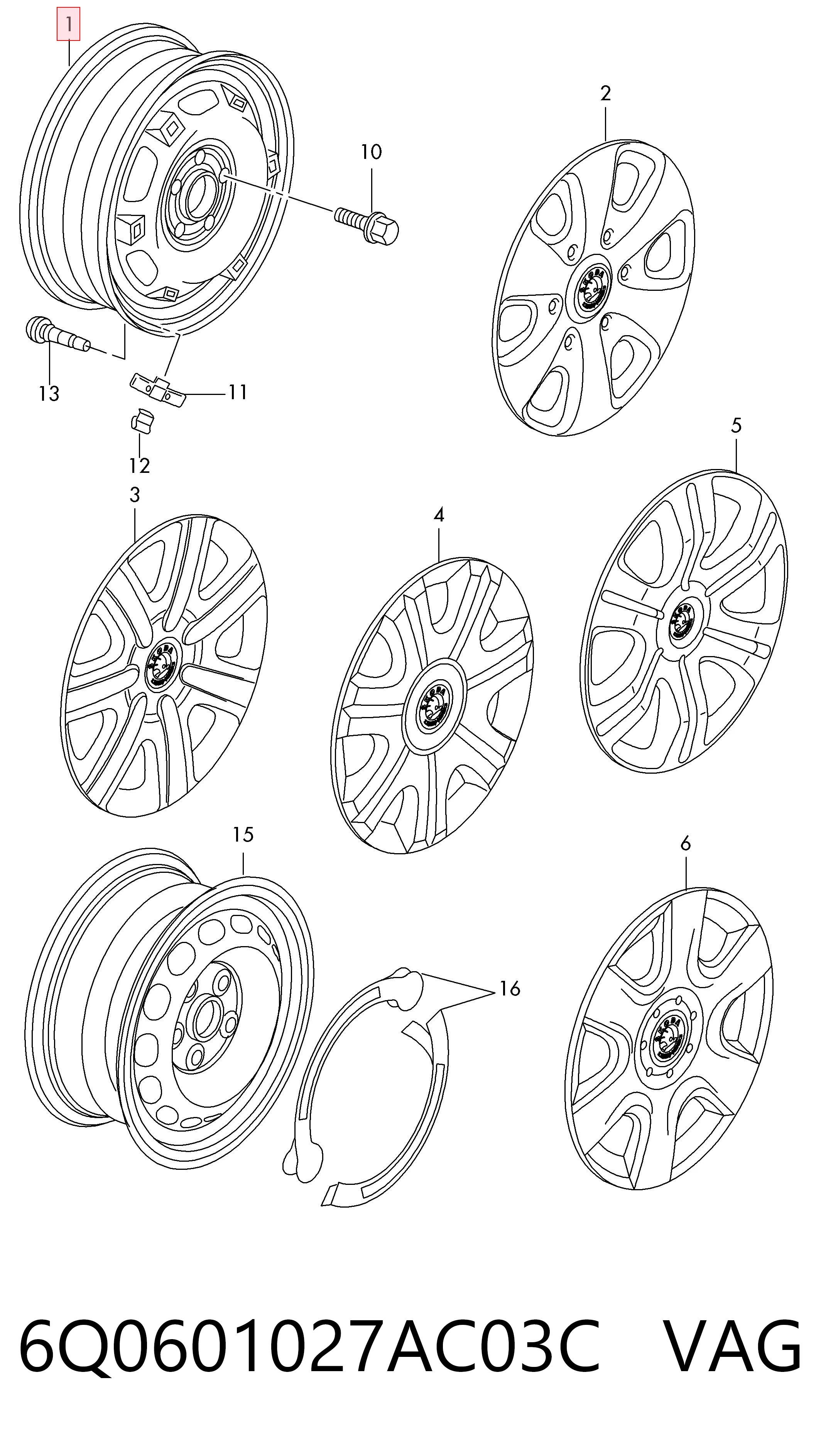 6Q0601027AC03C VAG