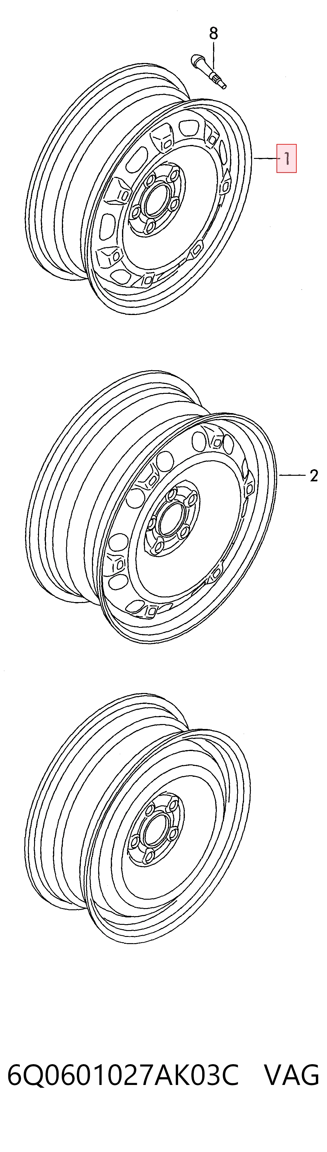 6Q0601027AK03C VAG