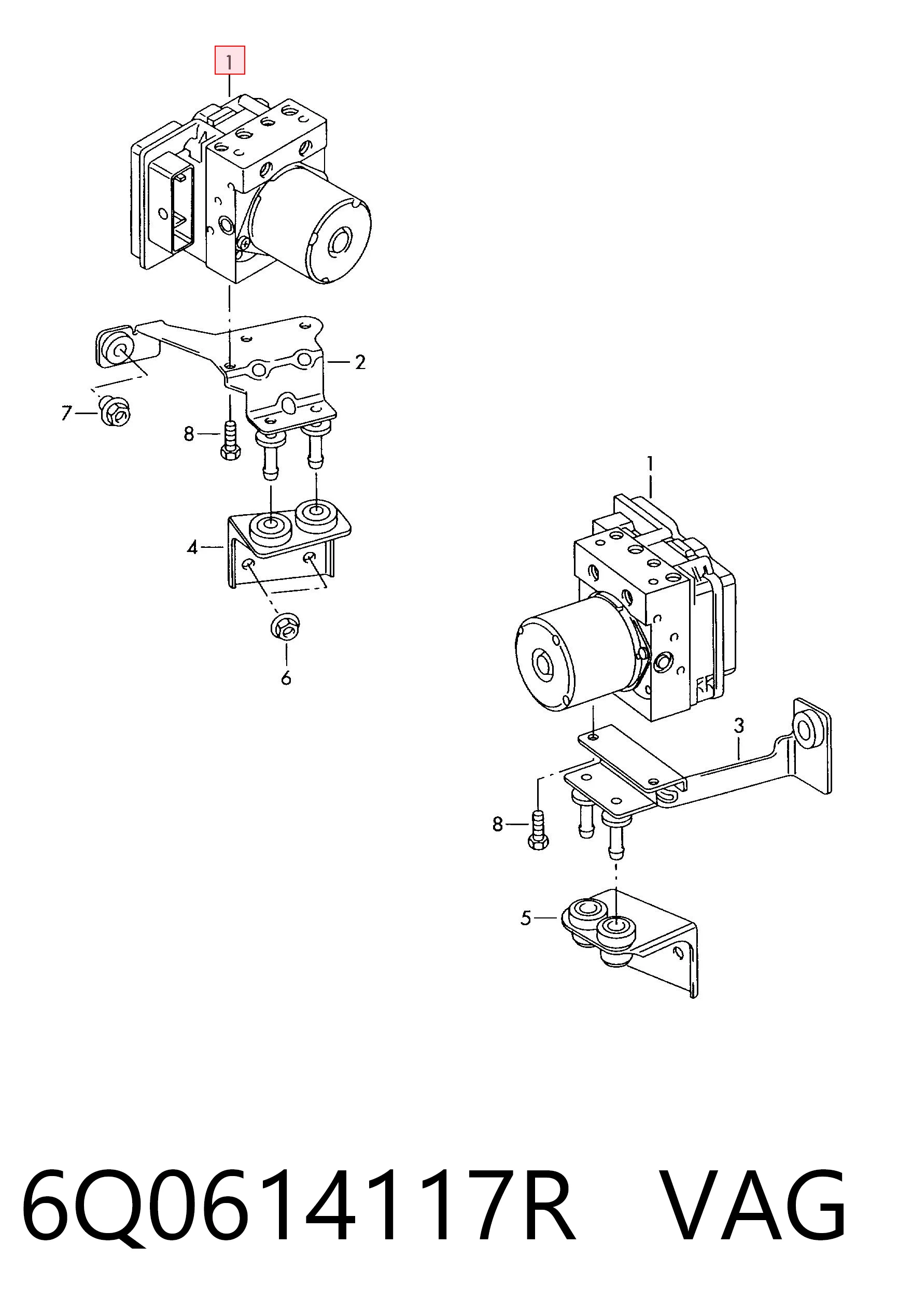 6Q0614117R VAG