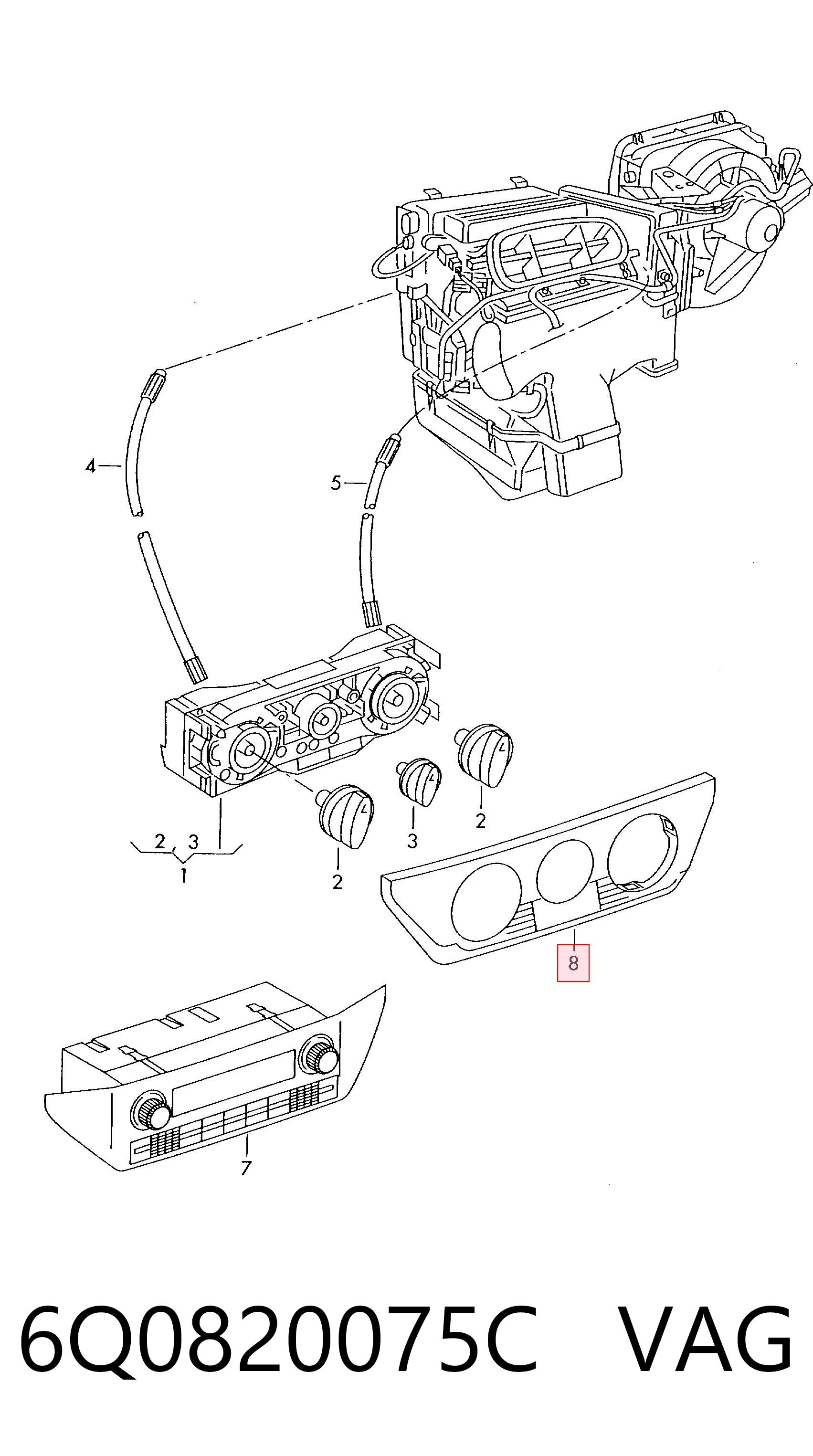 Comprar Unidad de control aire acondicionado Volkswagen Polo IV 9N, 9A