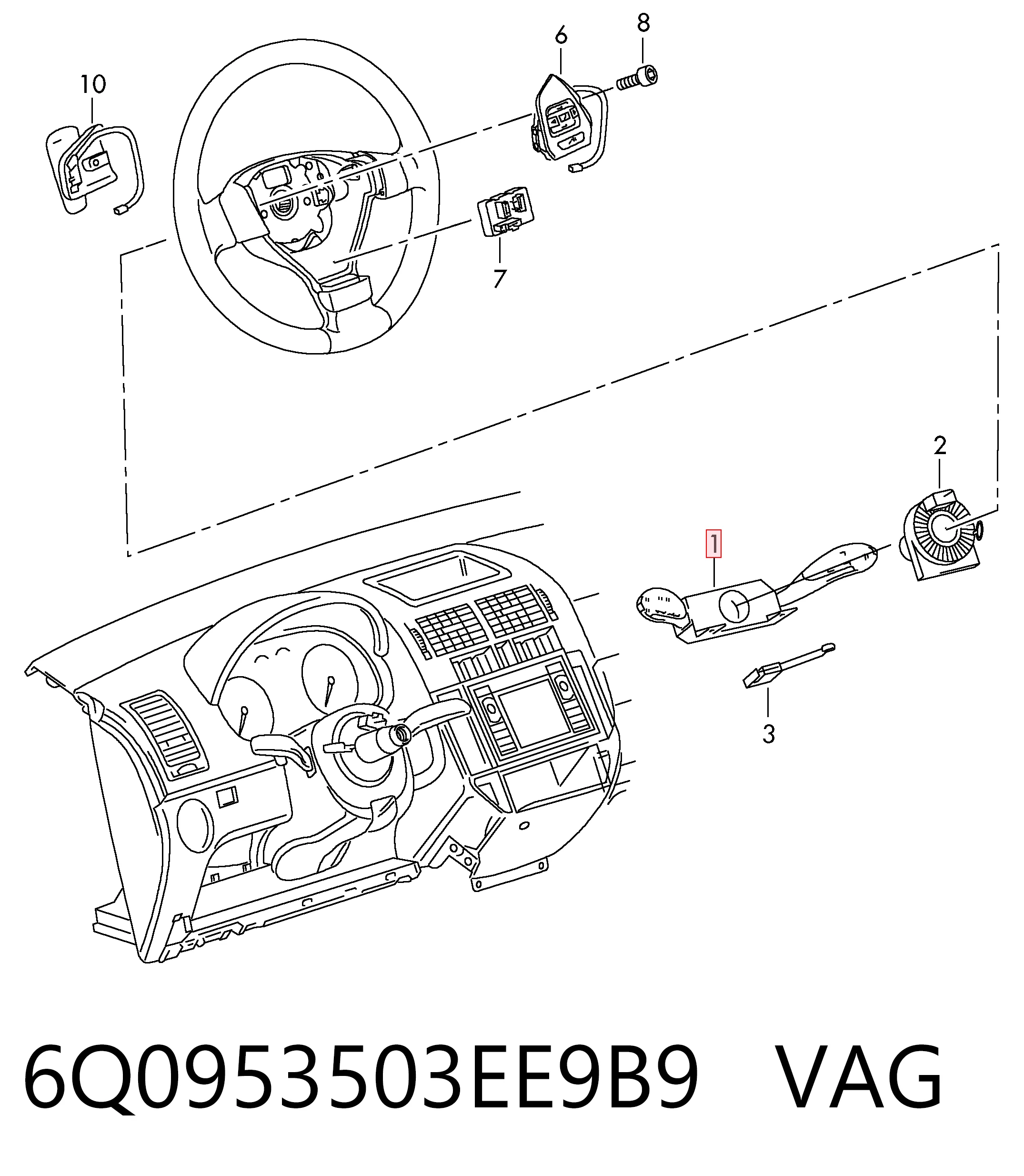 6Q0953503EE9B9 VAG