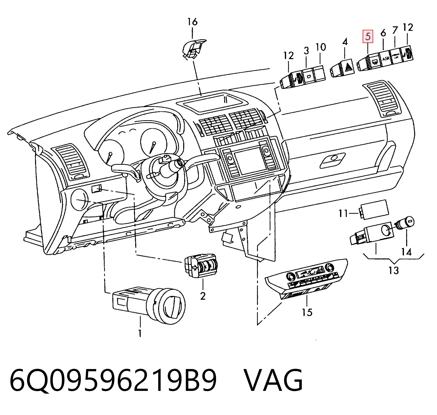 6Q09596219B9 VAG