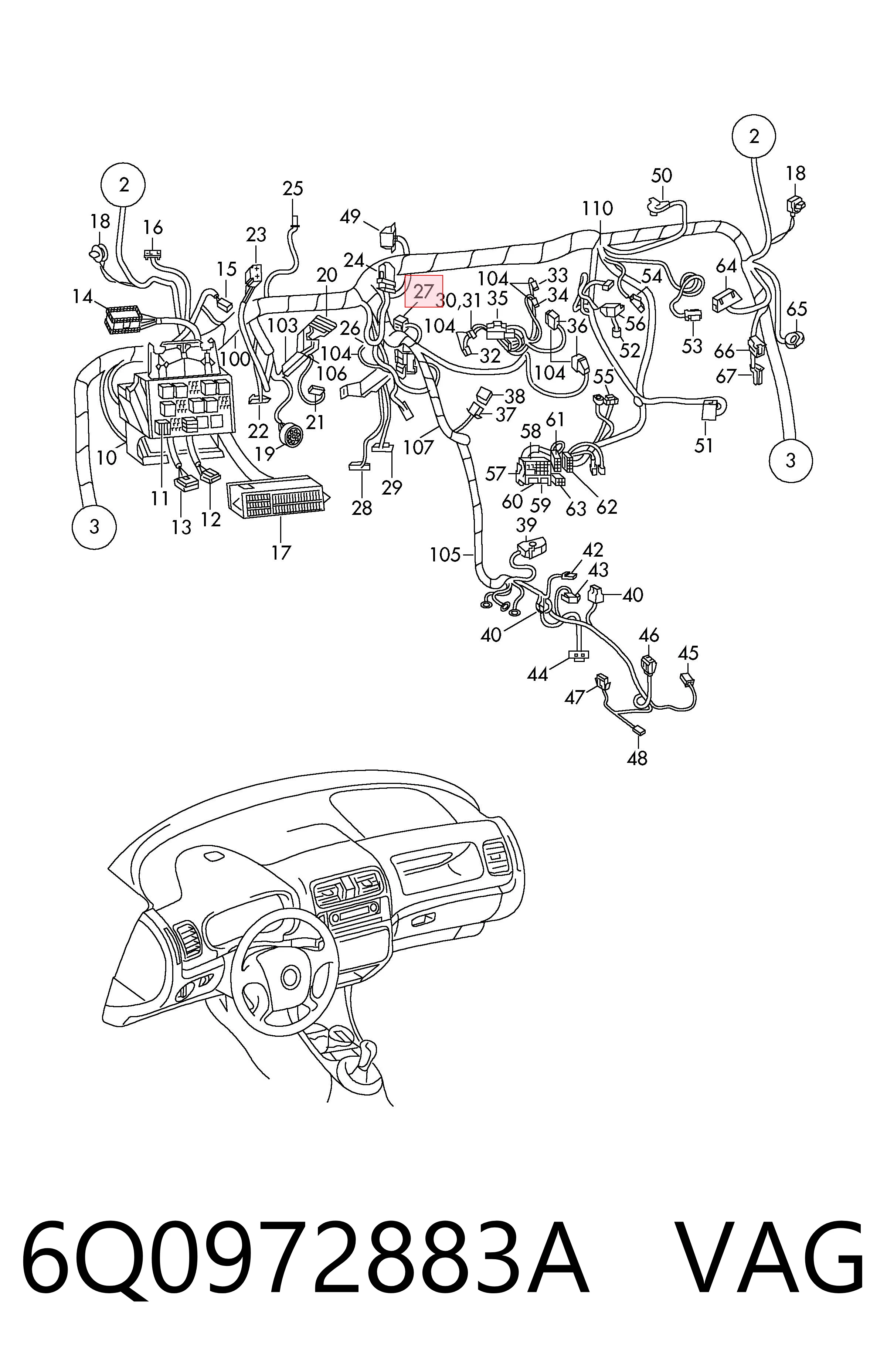  VAG 6Q0972883A precio, desde 11,63 EUR