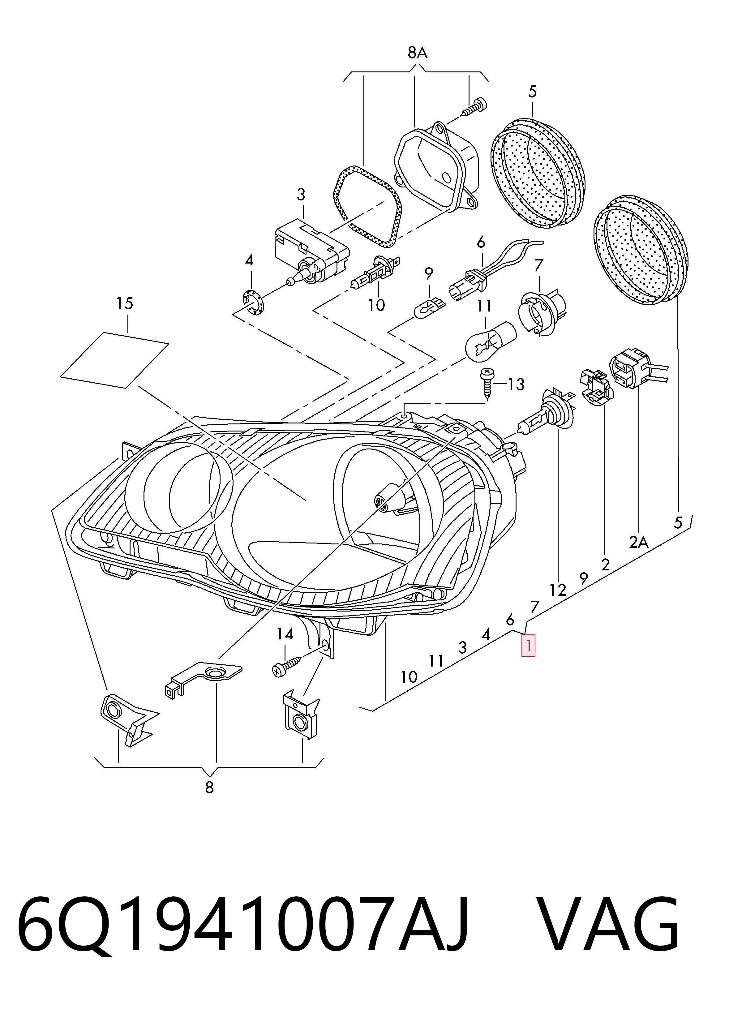 Faros delanteros para Volkswagen Polo IV (9N, 9A)
