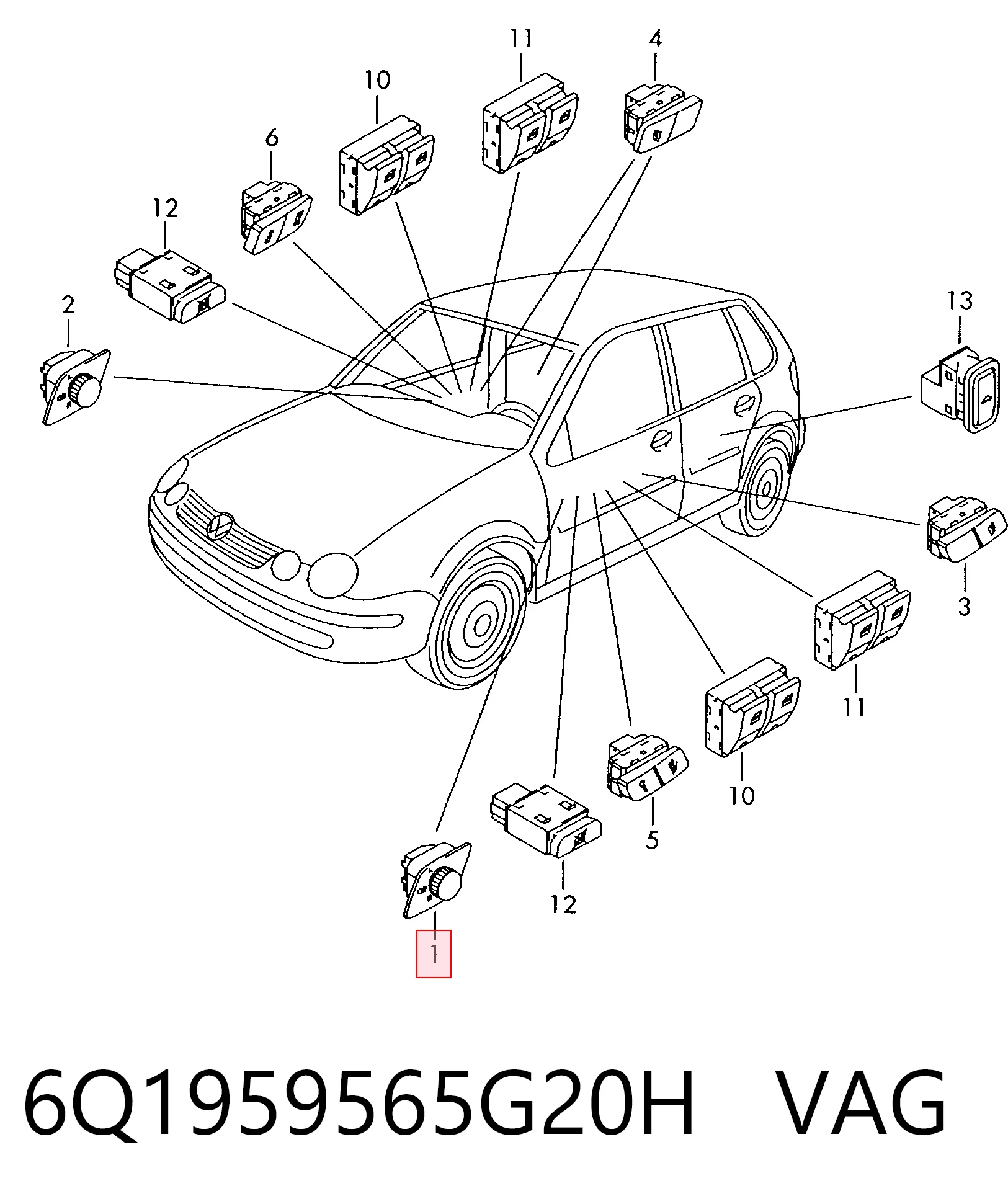 6Q1959565G20H VAG