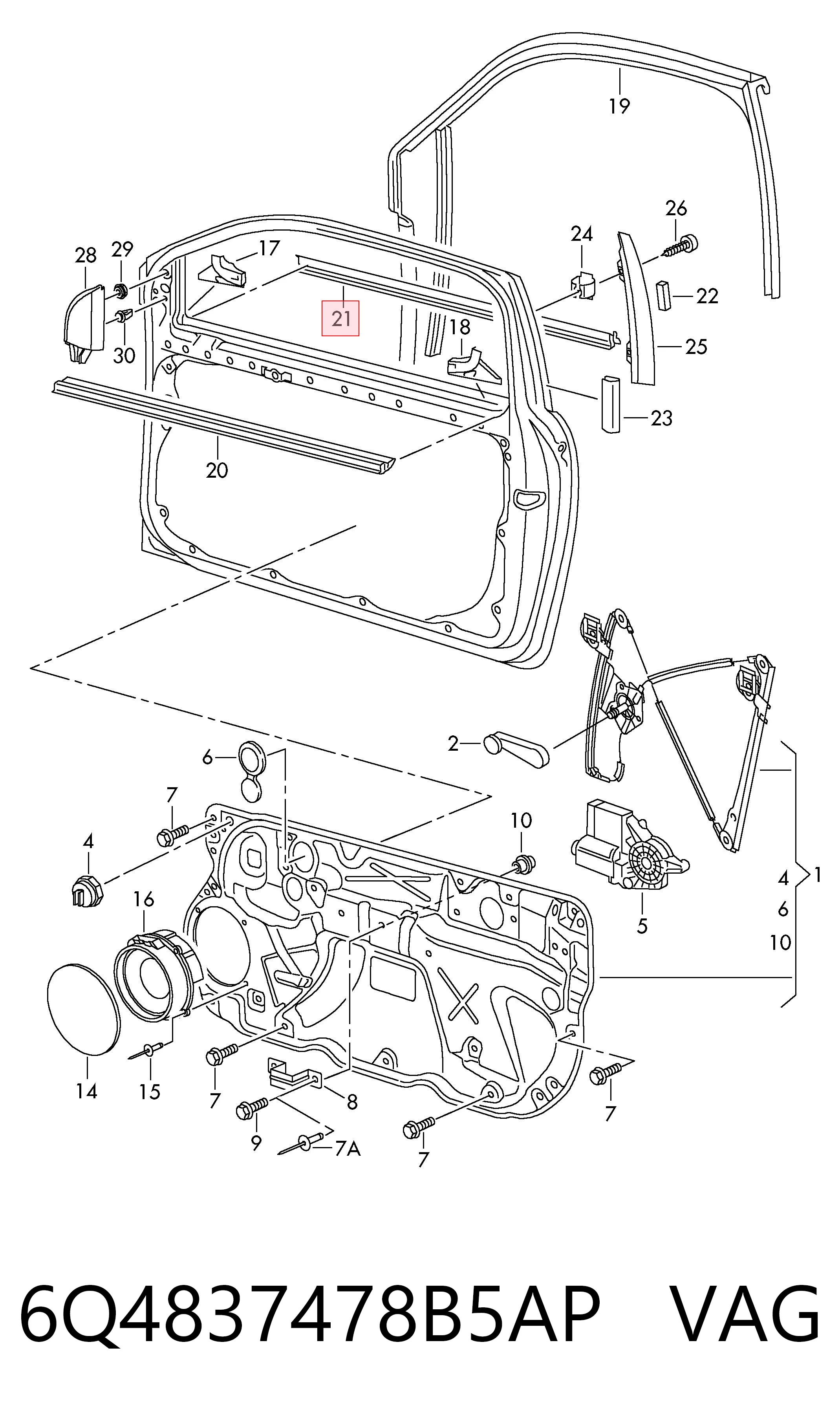 6Q4837478B5AP VAG
