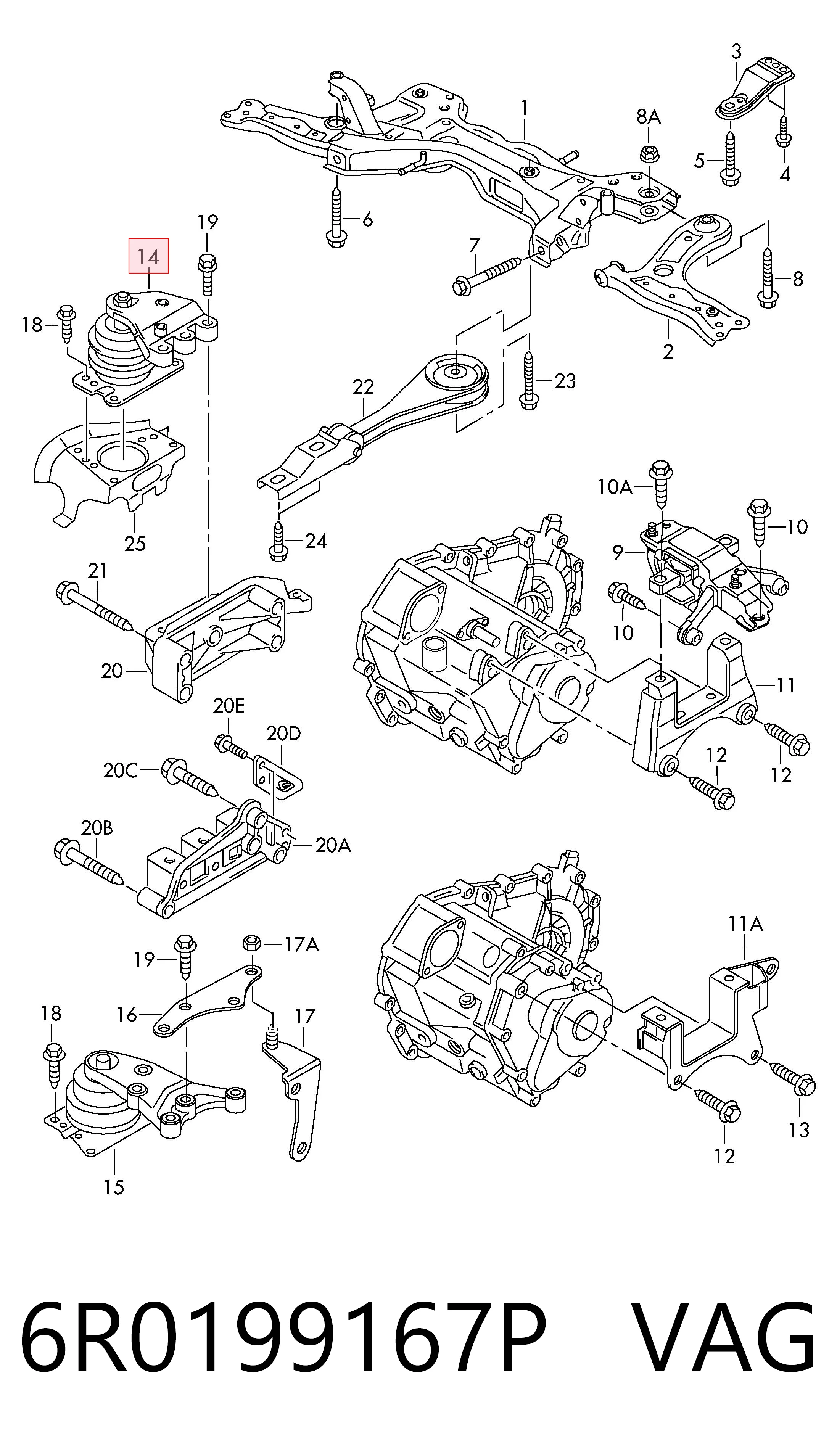 6R0199167P VAG