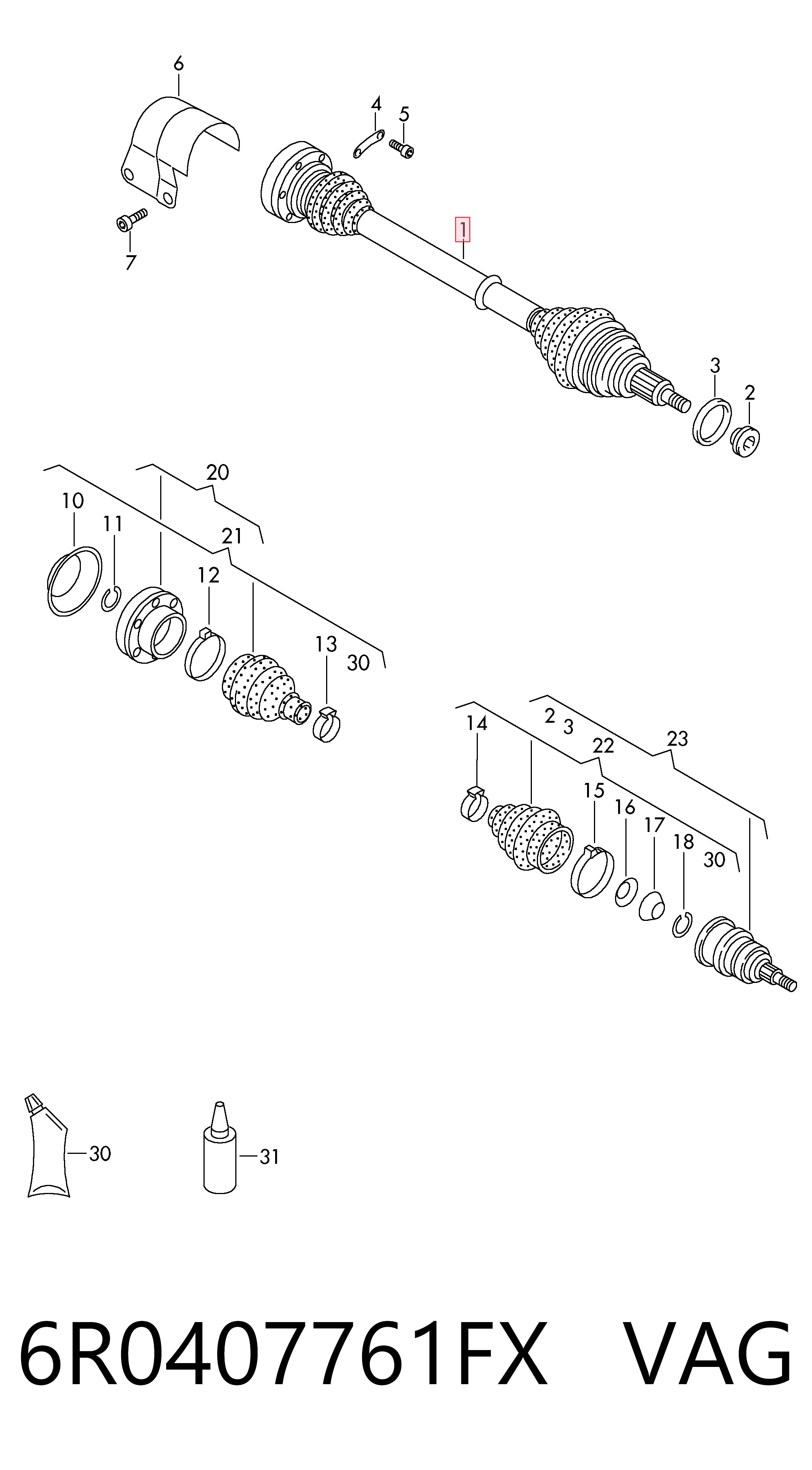 6R0407761FX VAG