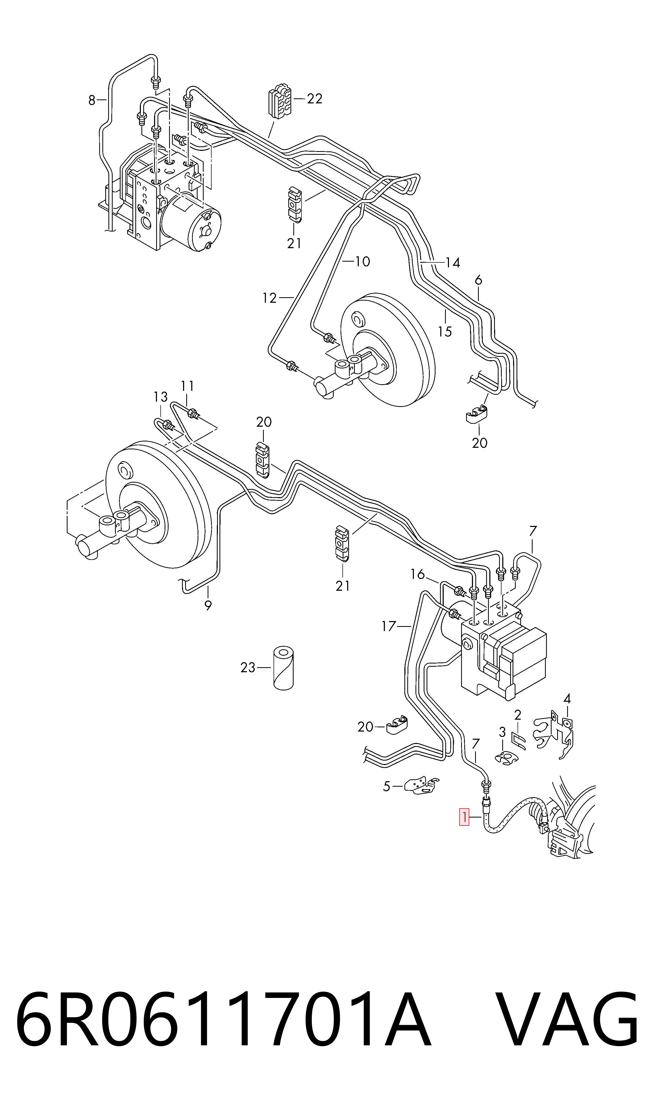 Comprar Latiguillo de freno delantero Skoda Rapid NH3, NK3, NK6 a bajo precio