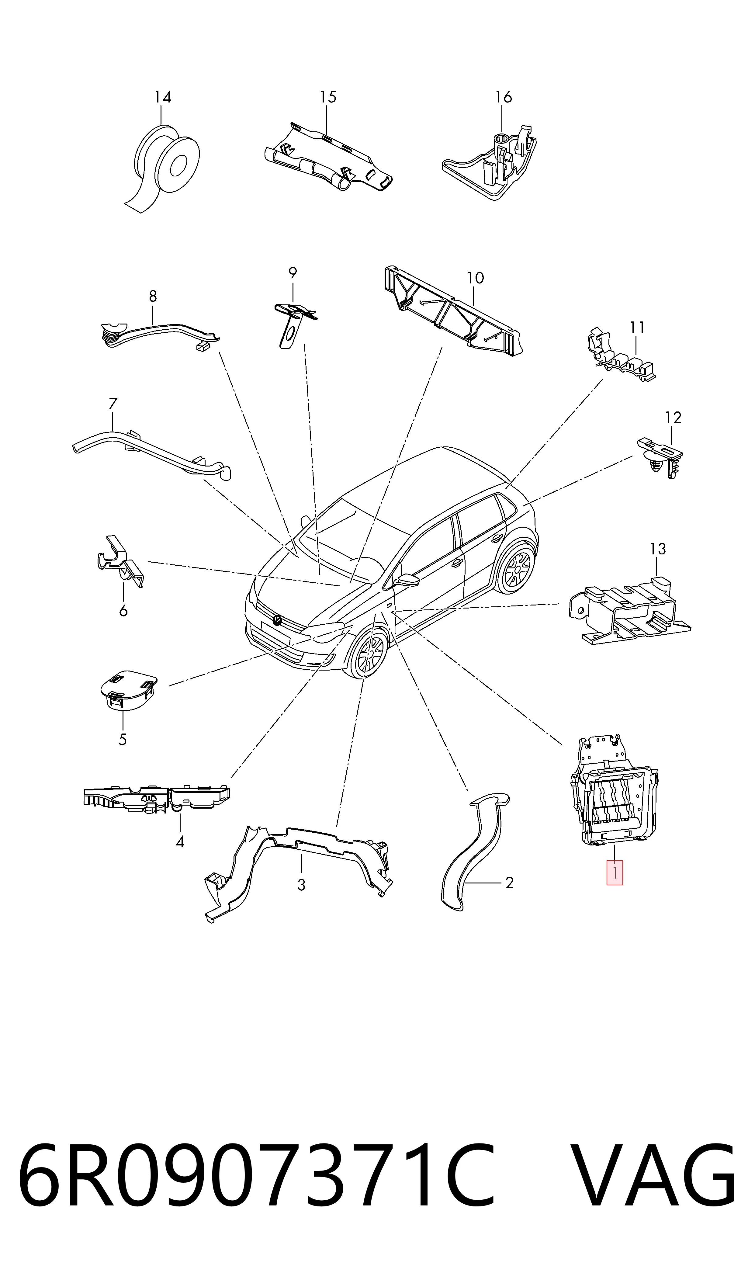 6R0907371C VAG 