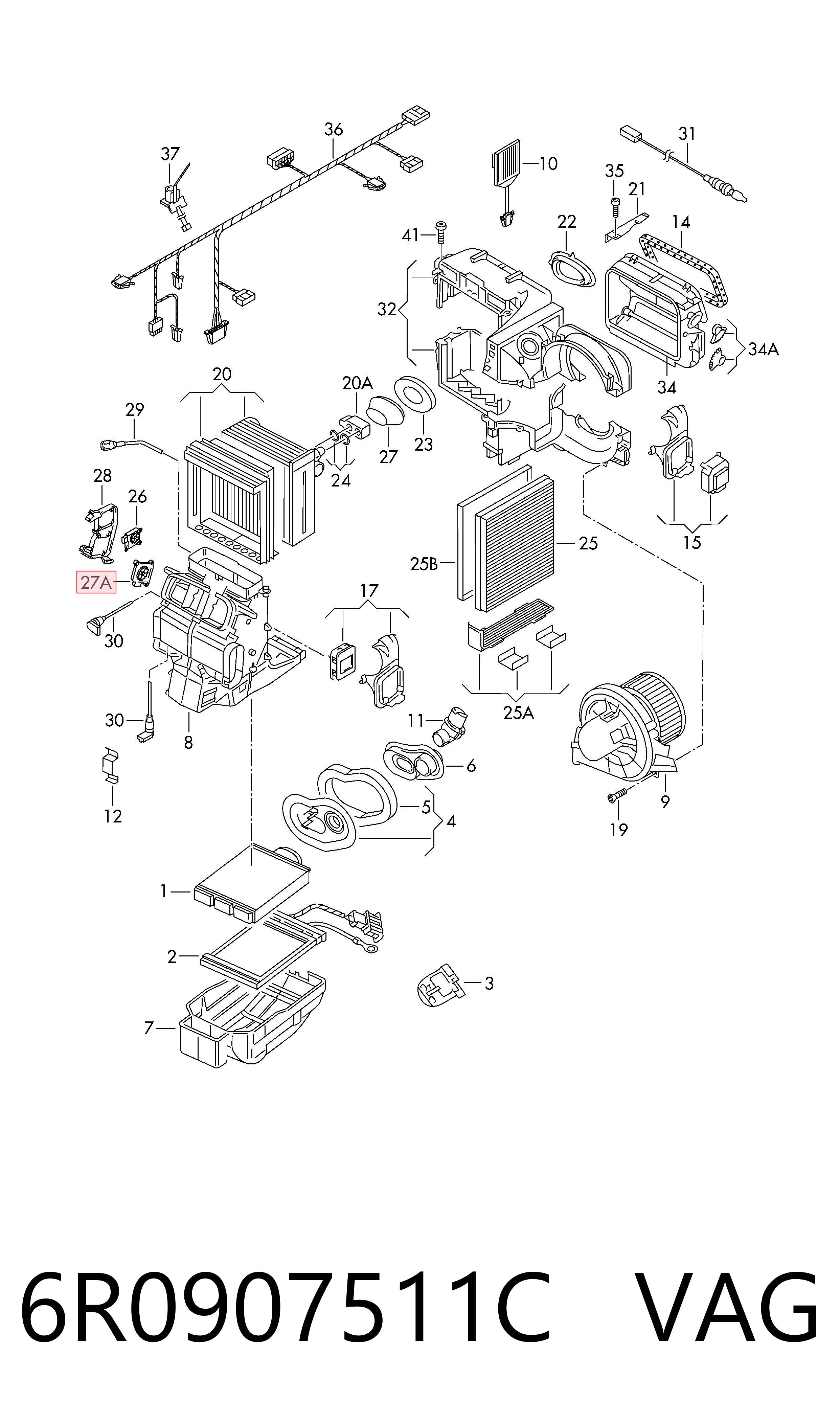 Comprar Actuador de compuerta de la calefacción Seat Ibiza IV 6J5, 6P1