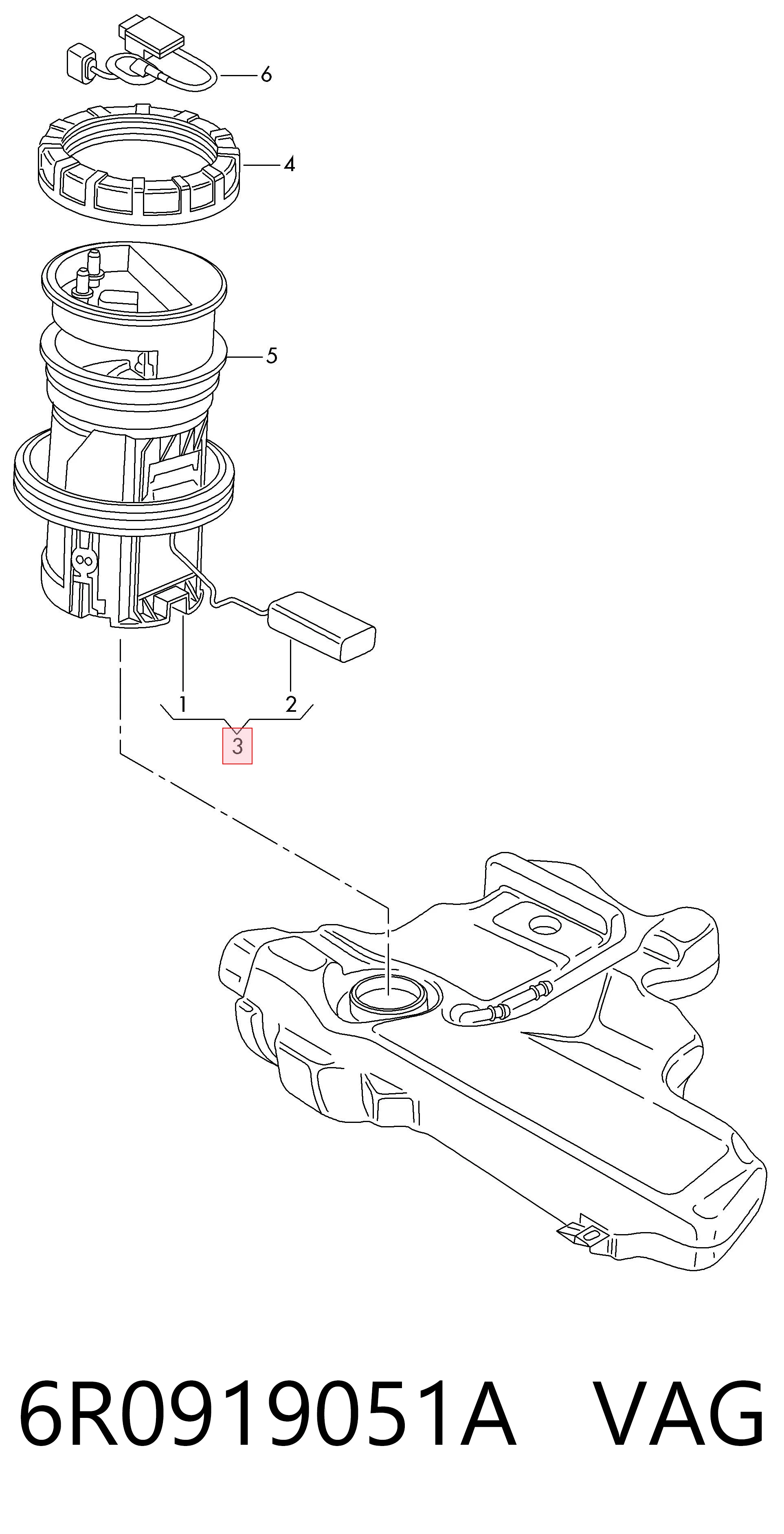 Bomba de gasolina MAM00106M Magneti Marelli