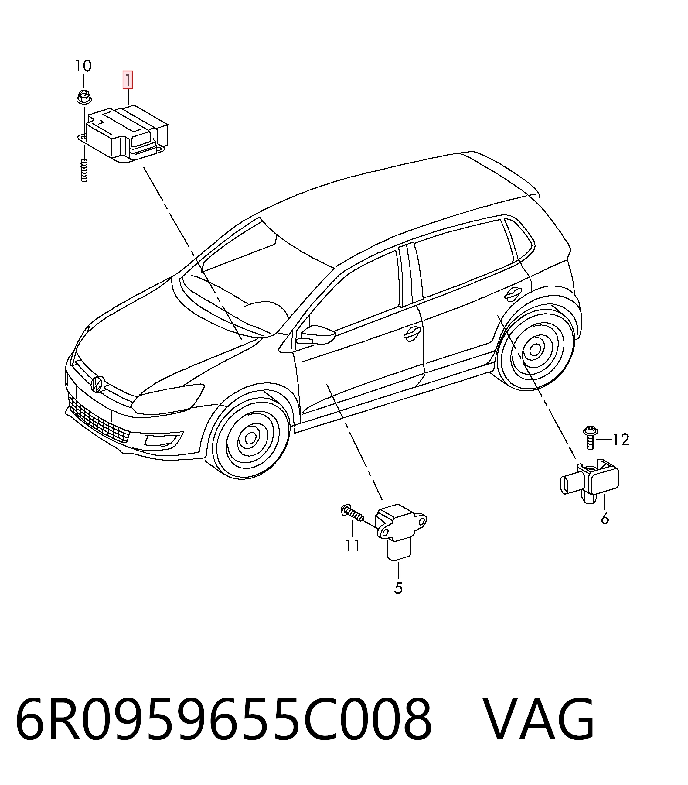 6R0959655C008 VAG