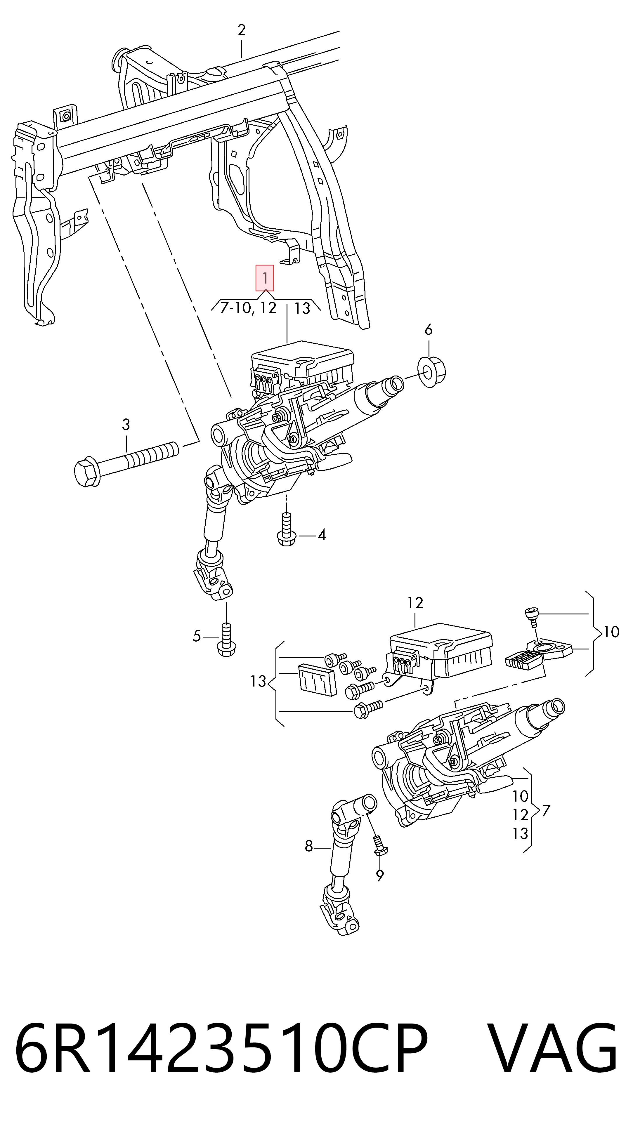 6R1423510CP VAG
