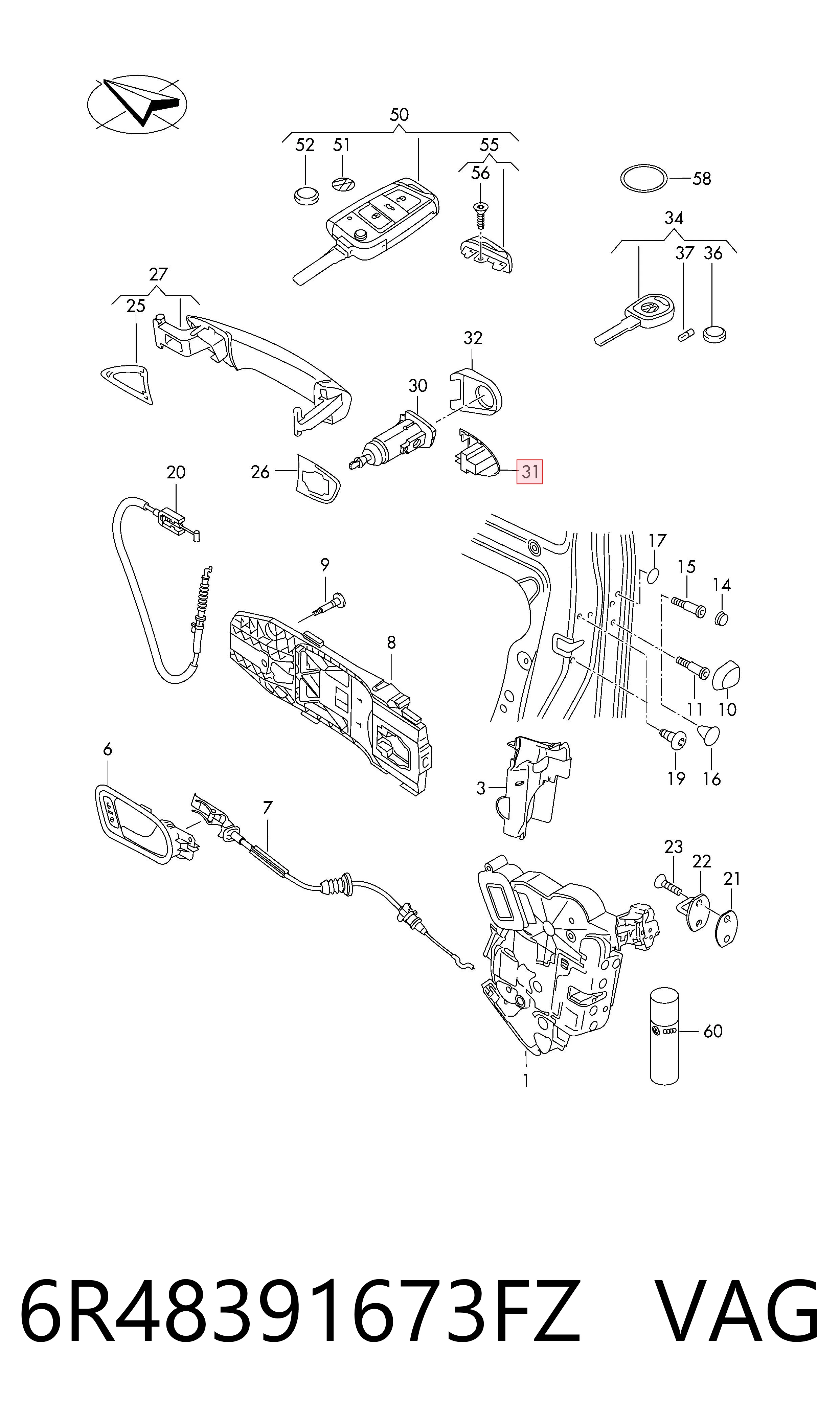 6R48391673FZ VAG