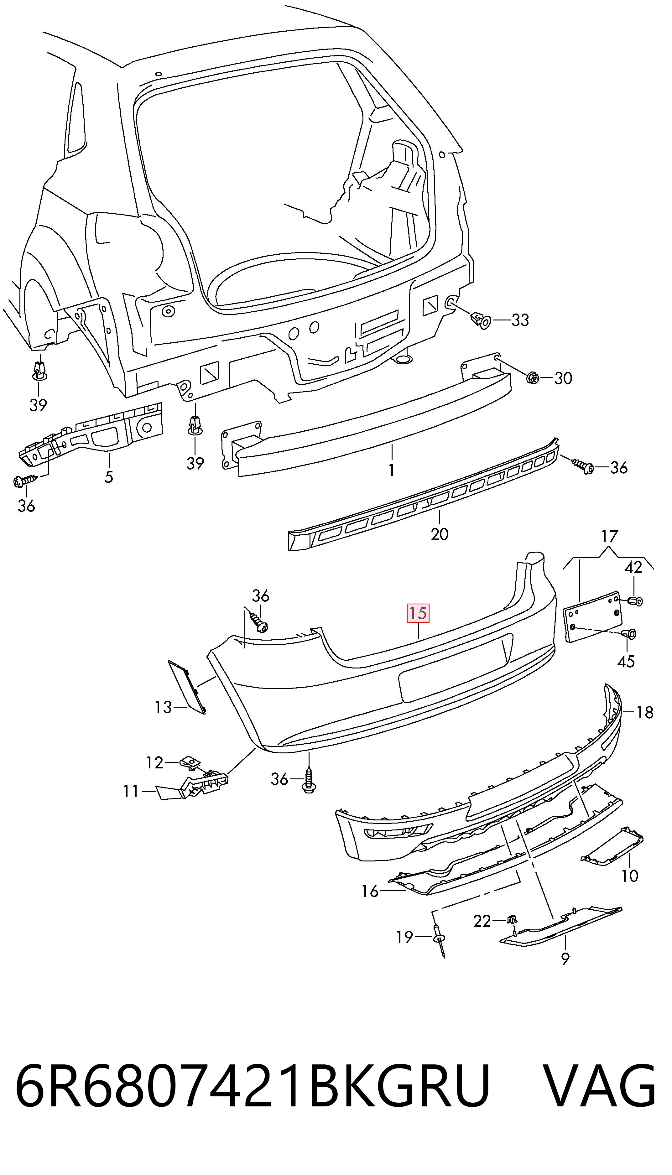 6R6807421BKGRU VAG