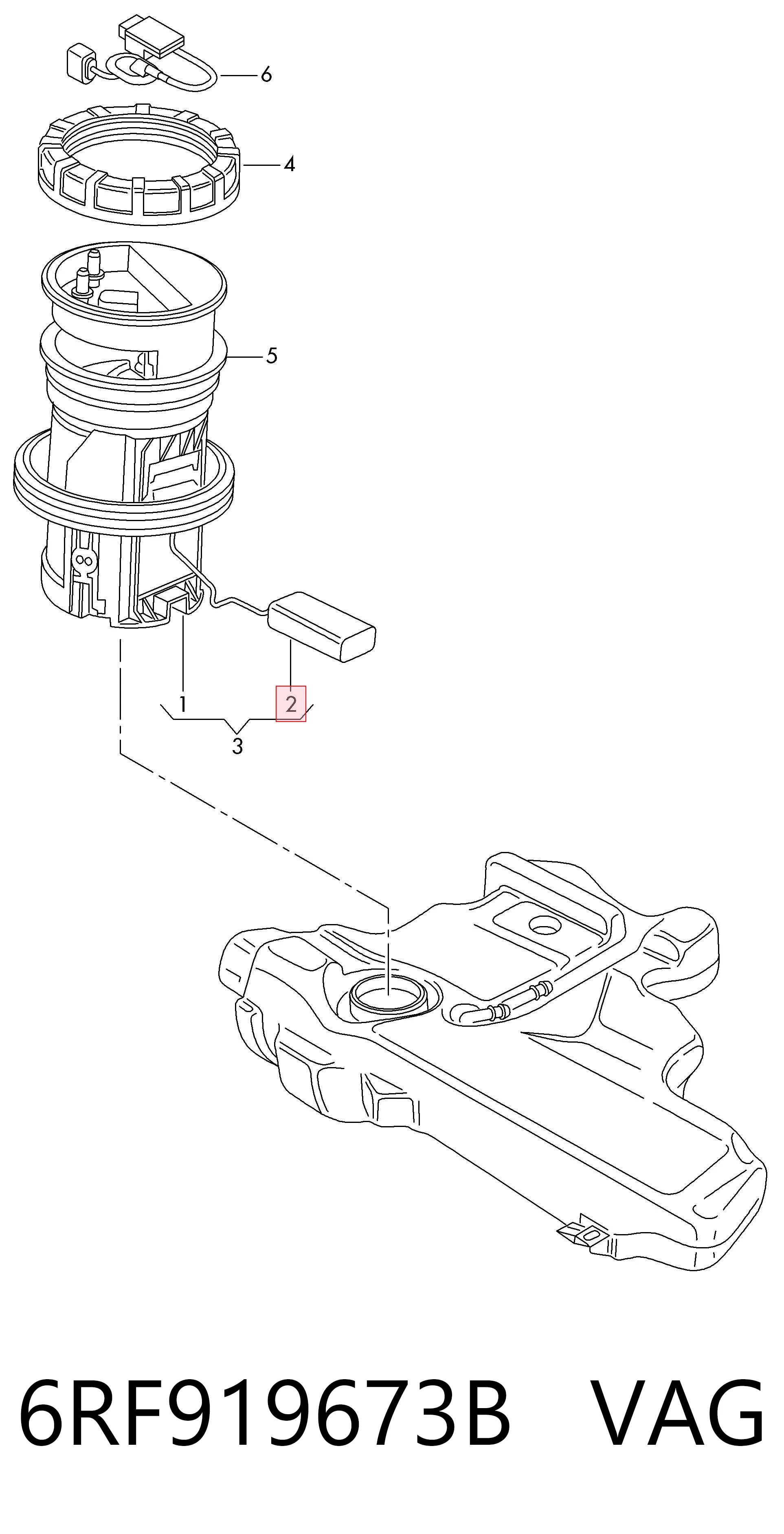 Aforador para Volkswagen Polo 602, 604, 612, 614
