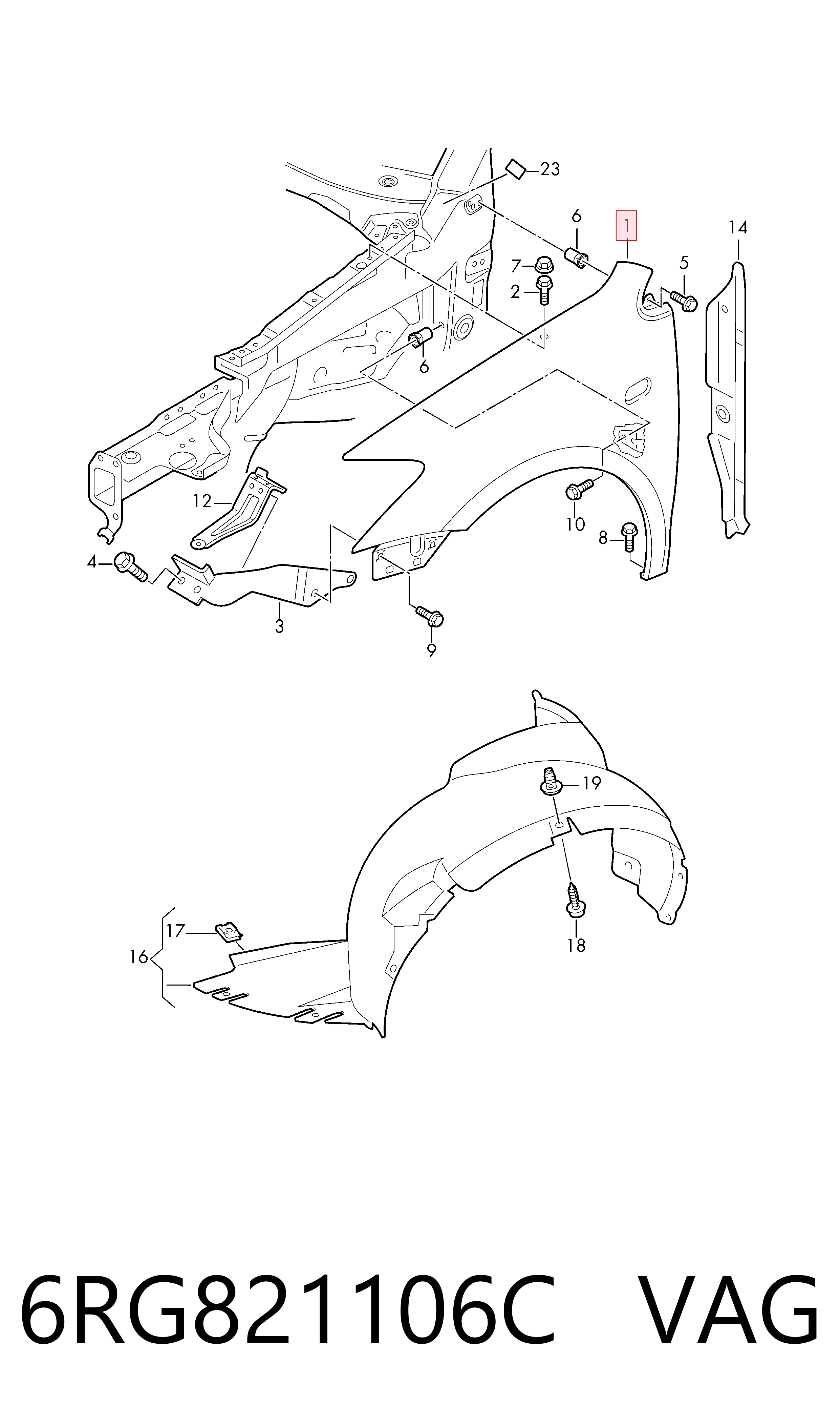 6RG821106C VAG