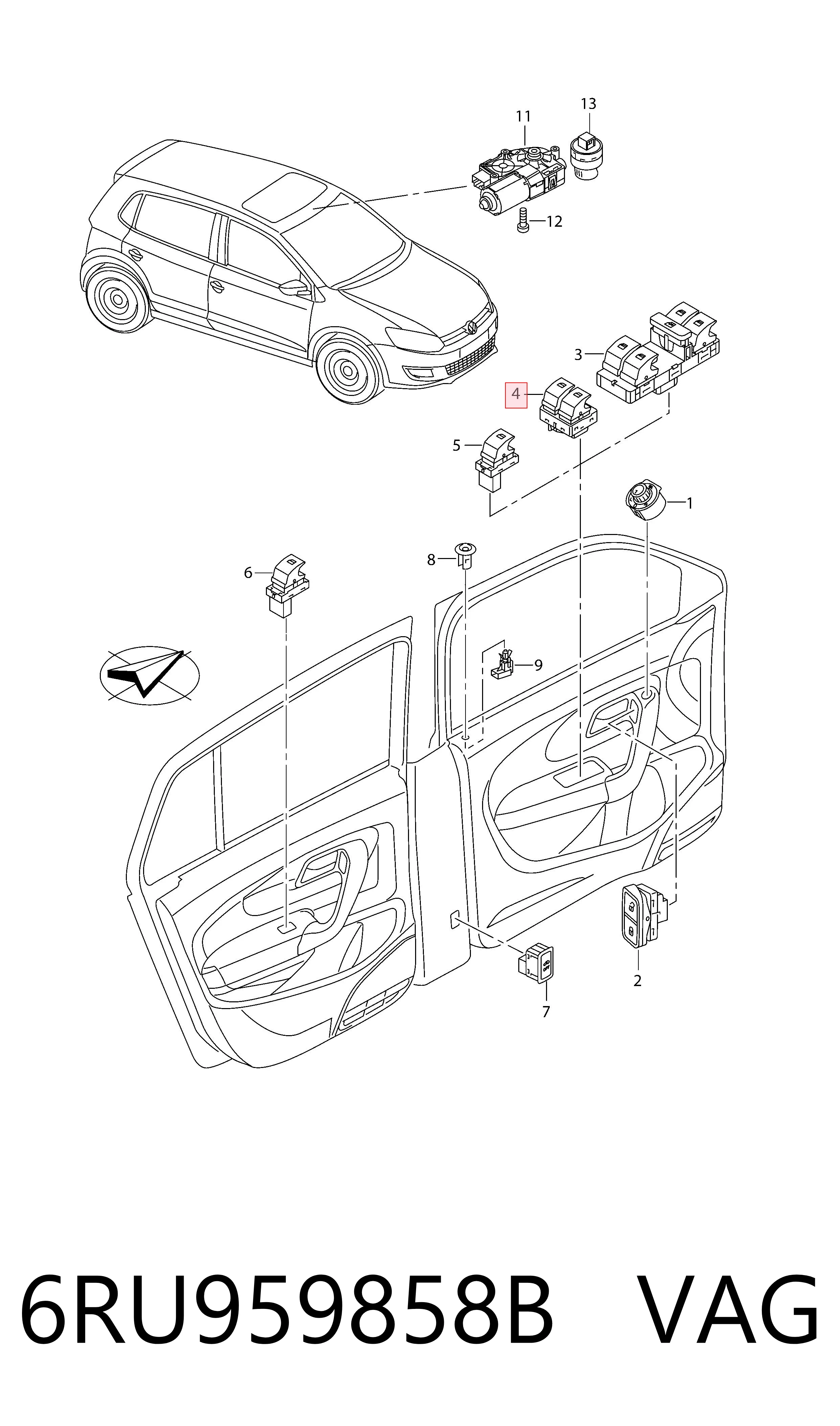 6RU959858B VAG