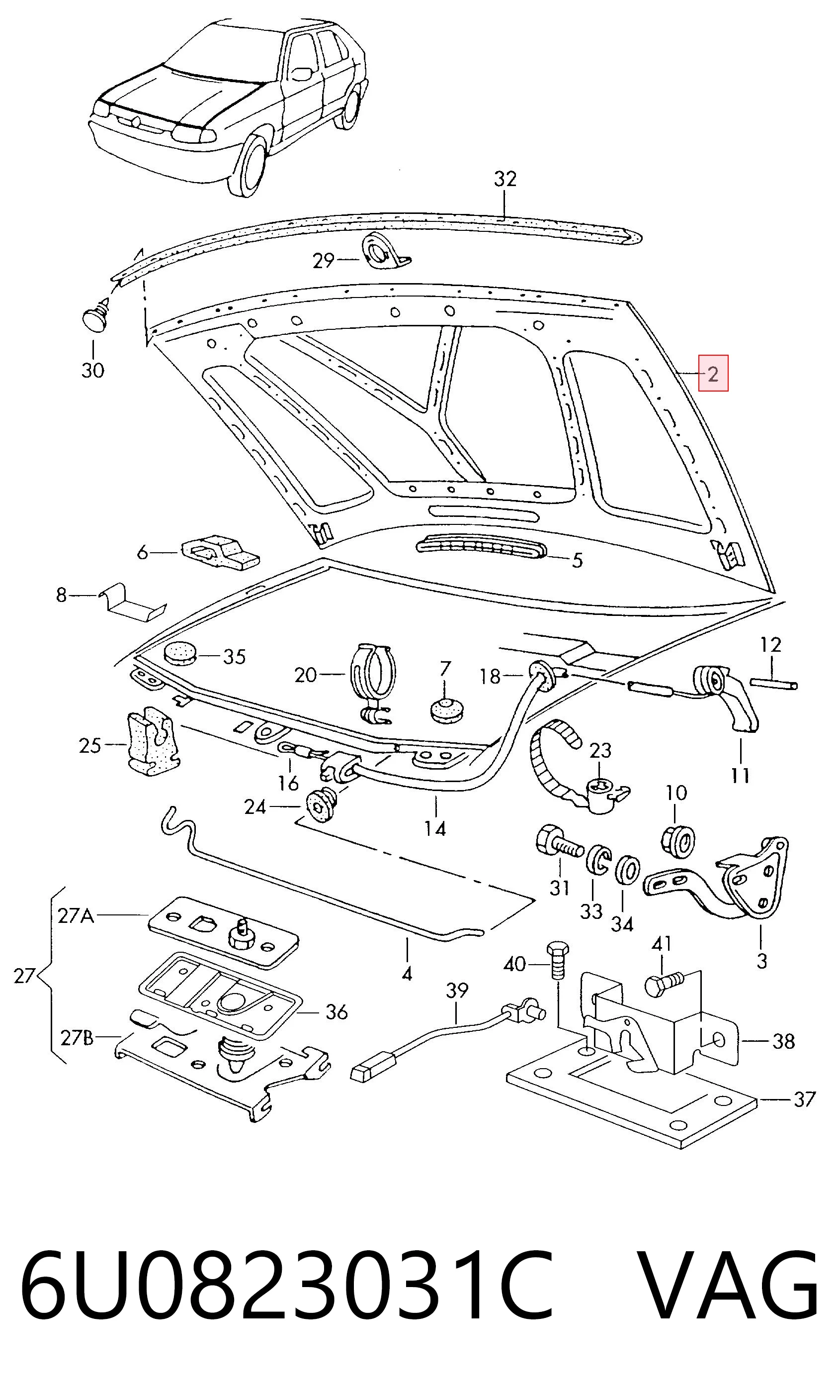 Comprar Capó Skoda Felicia I 791, 6U1