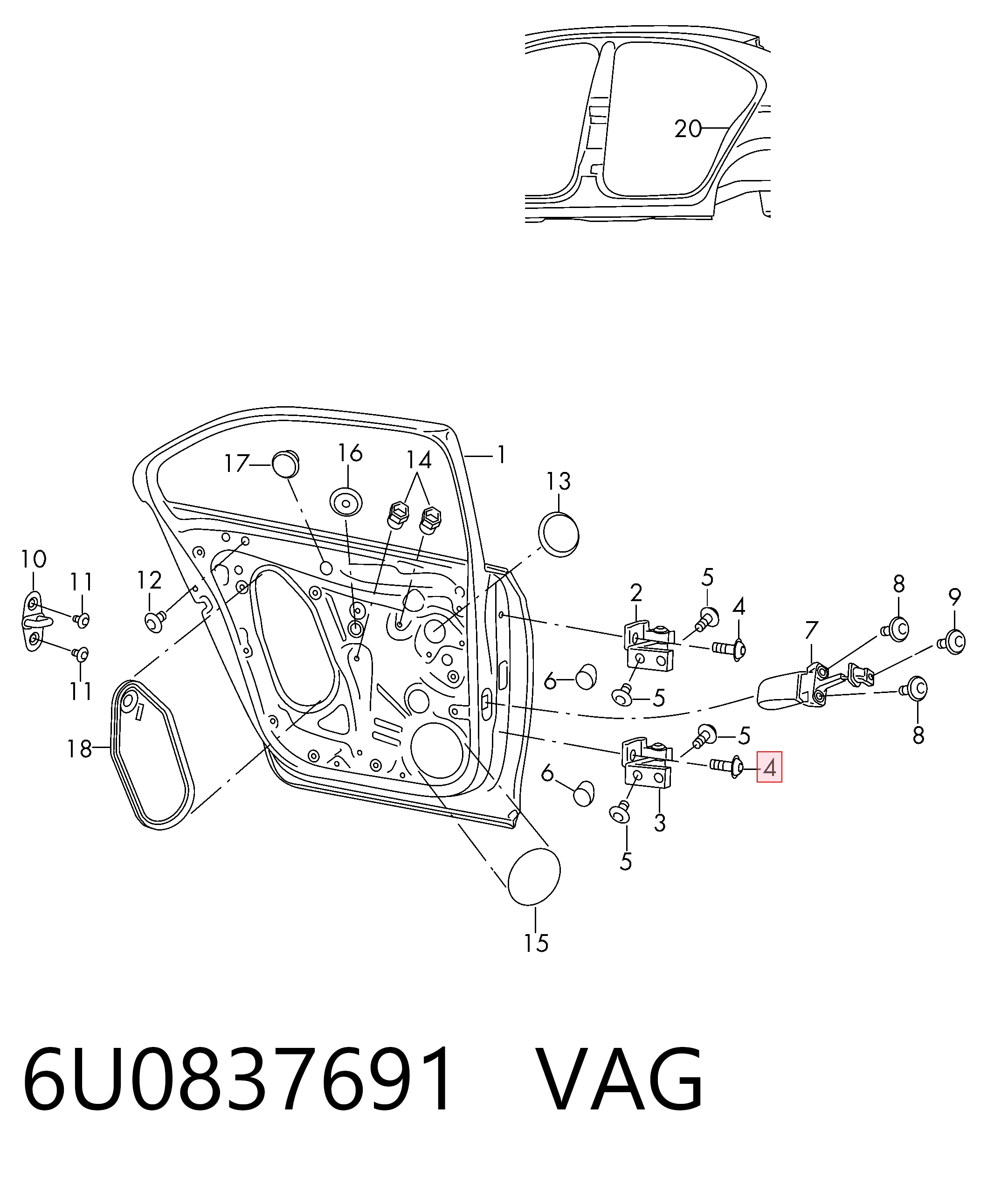 6U0837691 VAG