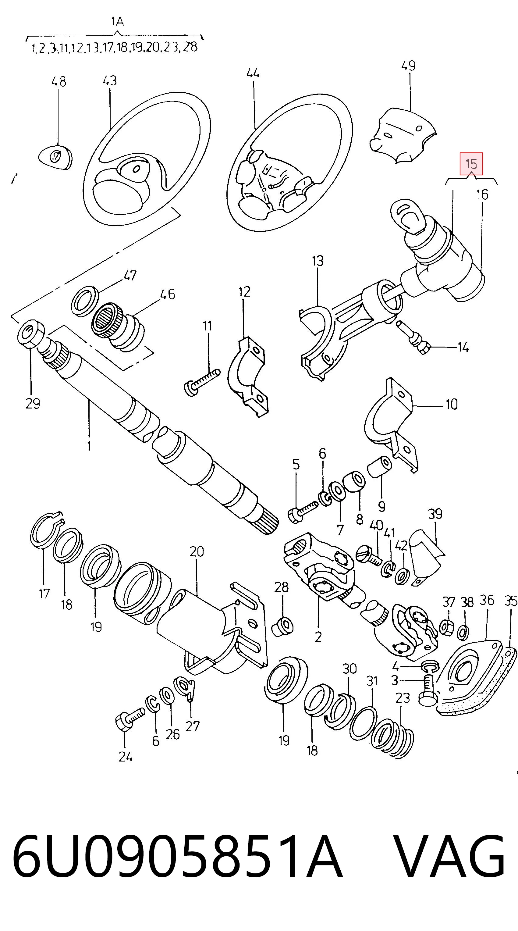 Interruptor de encendido Skoda Felicia I (1994-1997)