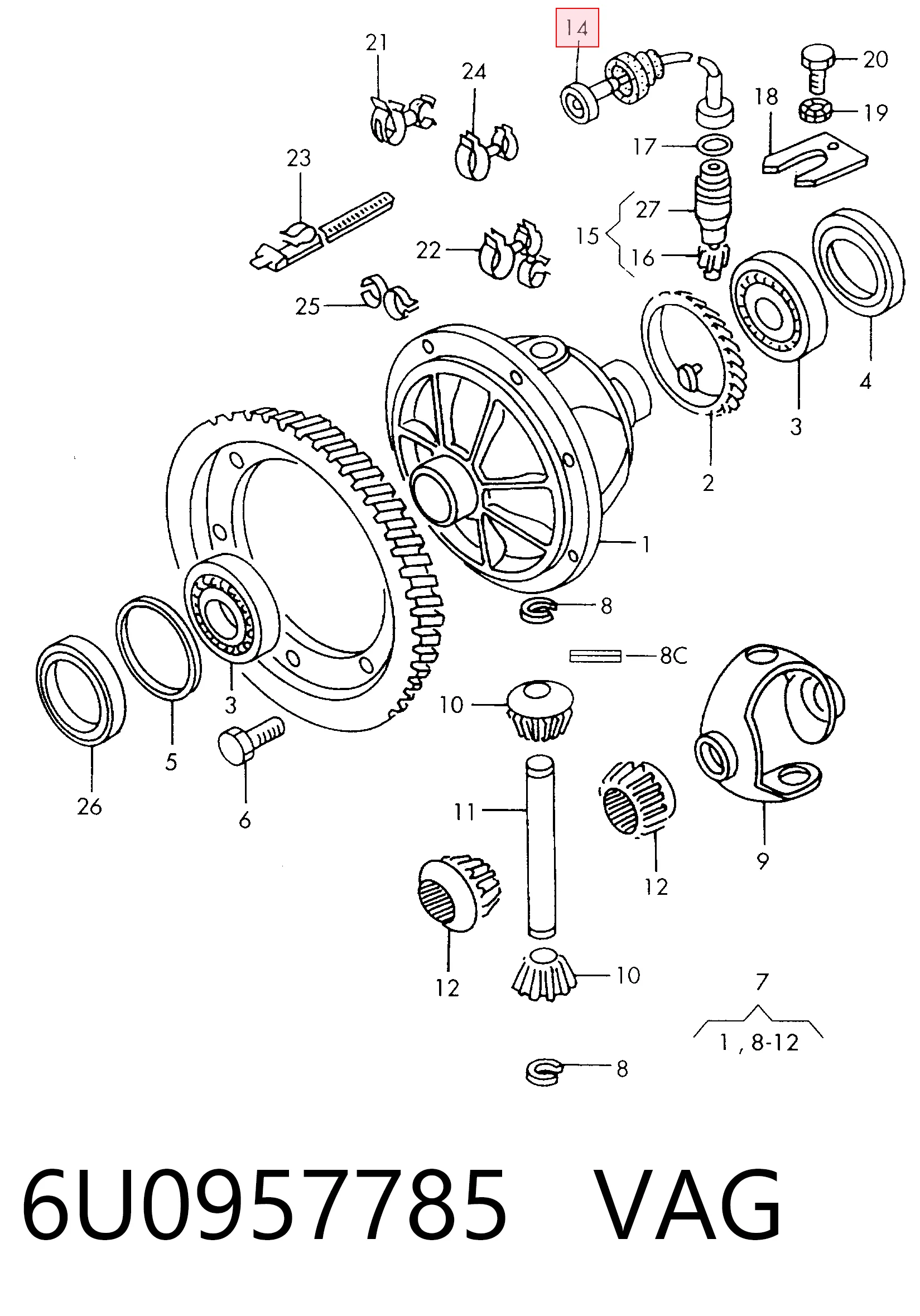 Cable de cuentakilómetros Skoda Felicia I (1994-1997)