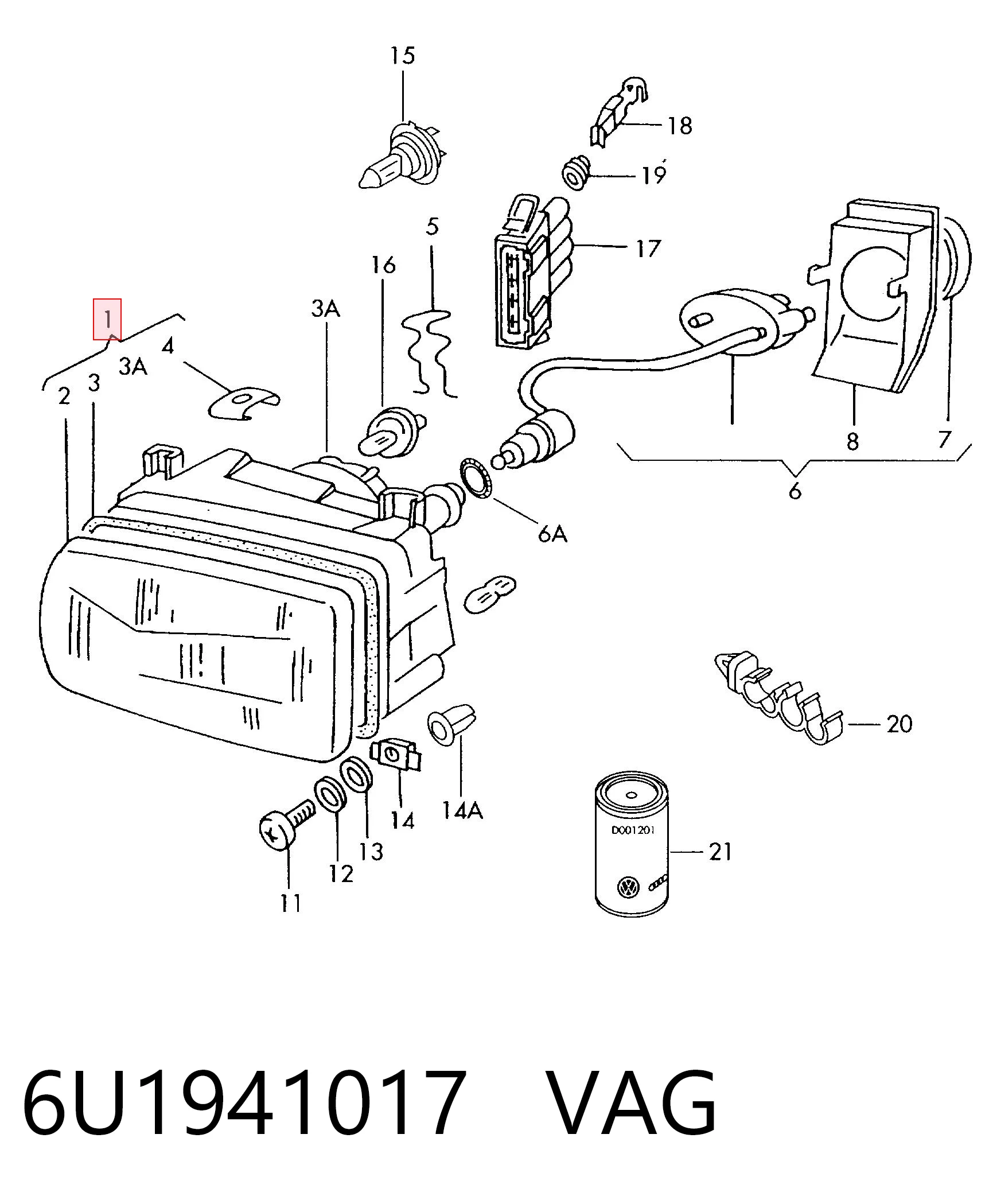 6U1941017 VAG