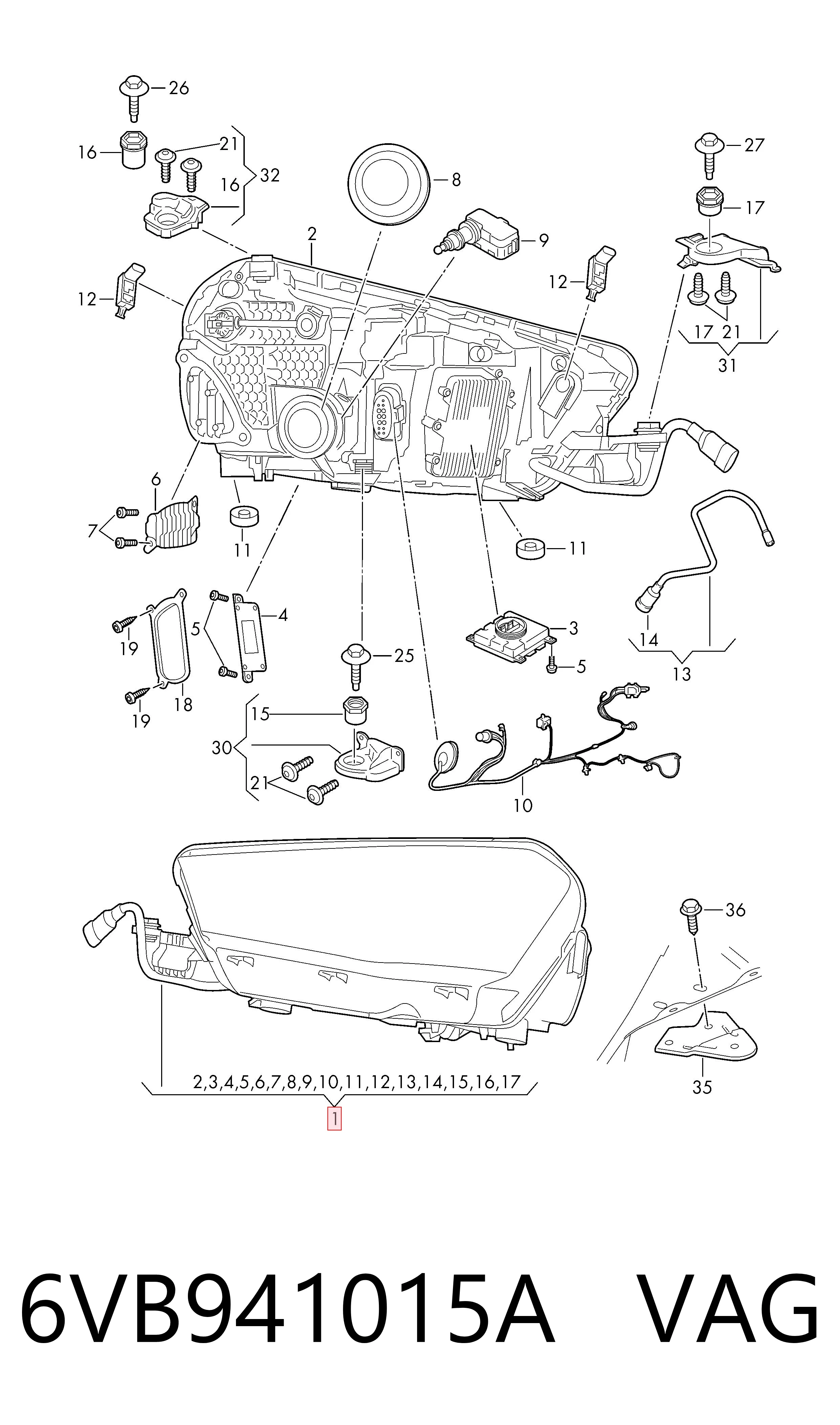 6VB941015A VAG Faros