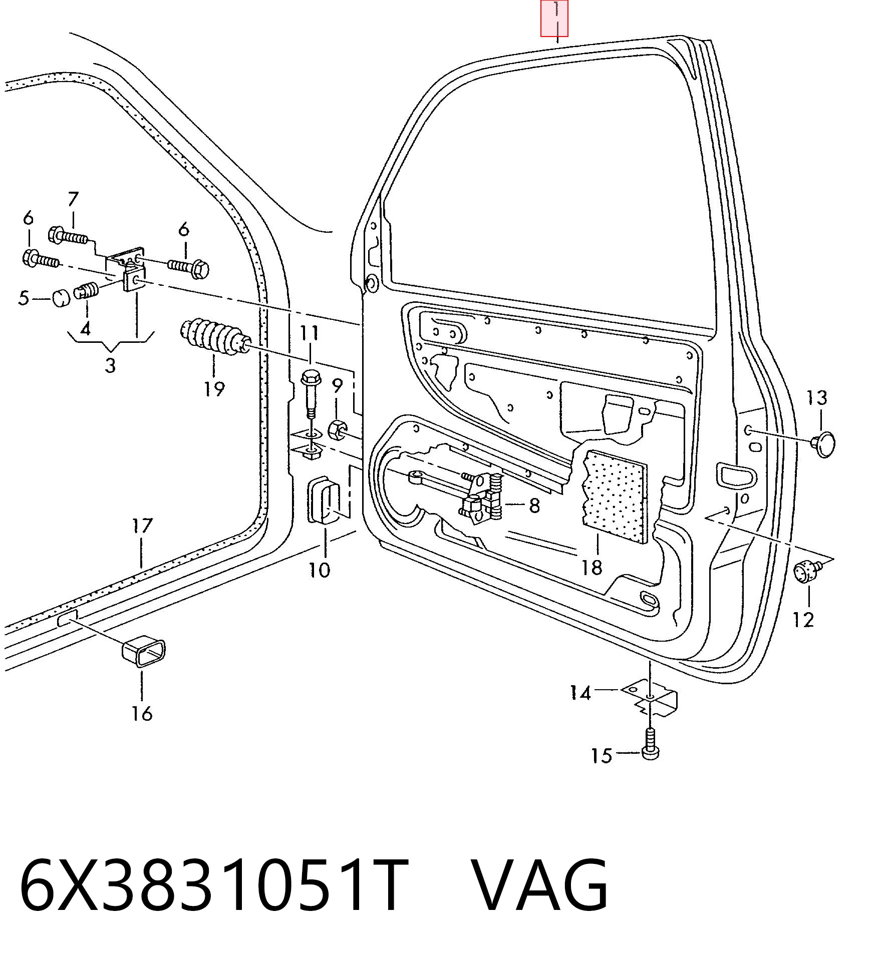 6X3831051T VAG