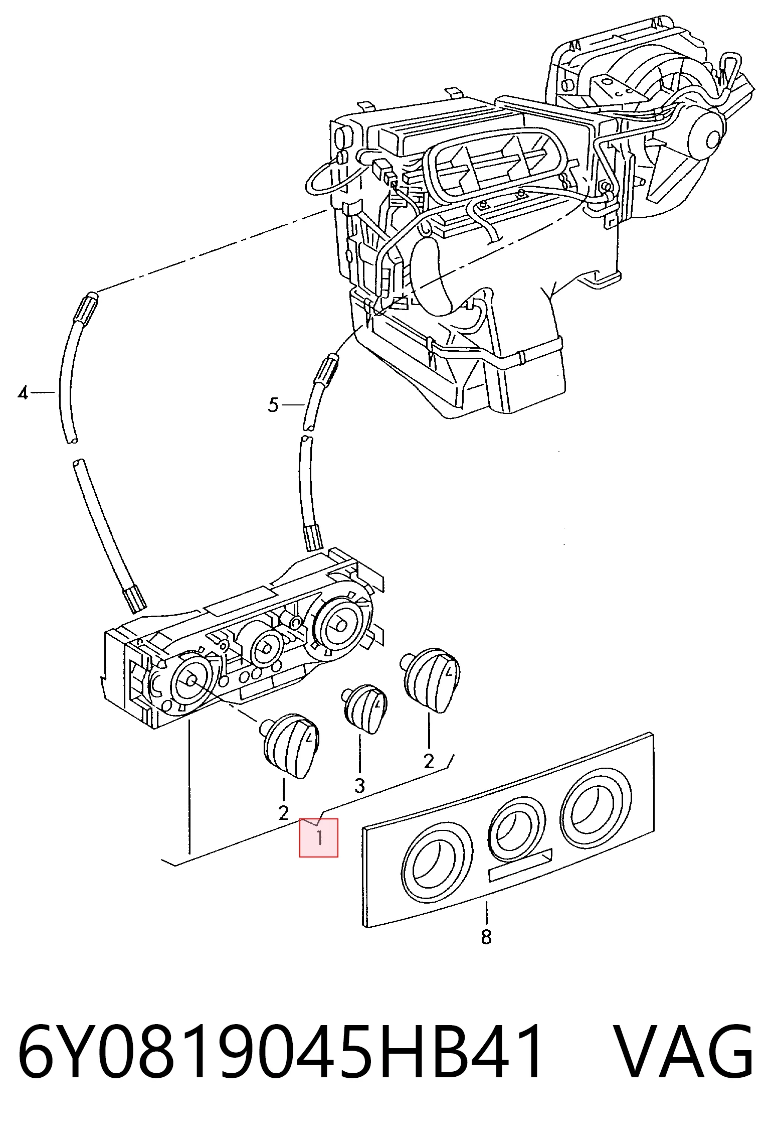 Unidad de control de la ventilación Skoda Fabia I (1999-2008)