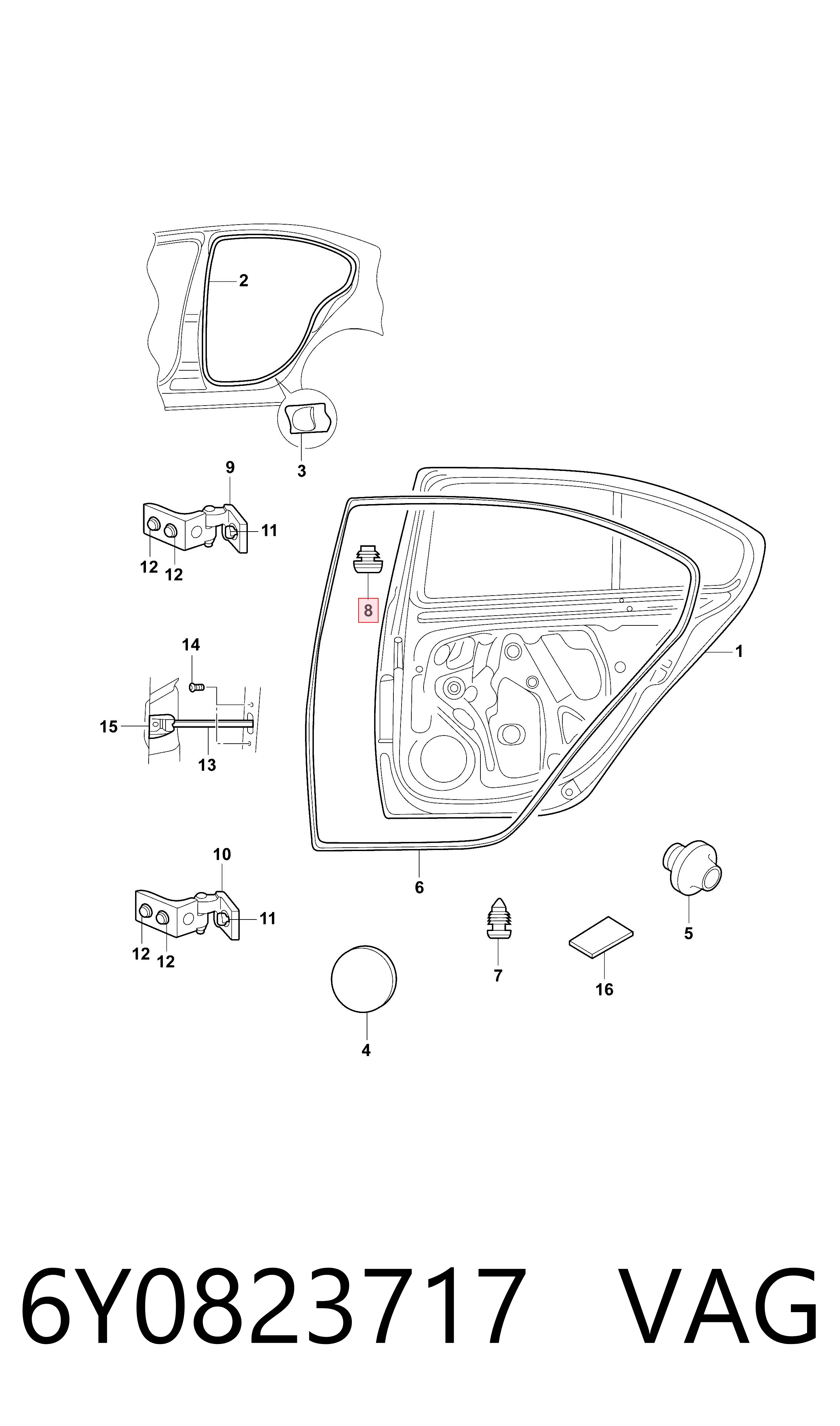  VAG 6Y0823717 precio, desde 1,09 EUR