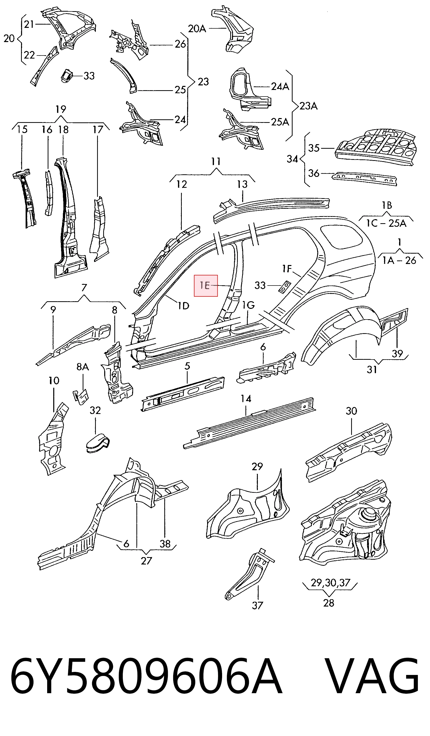 6Y5809606A VAG