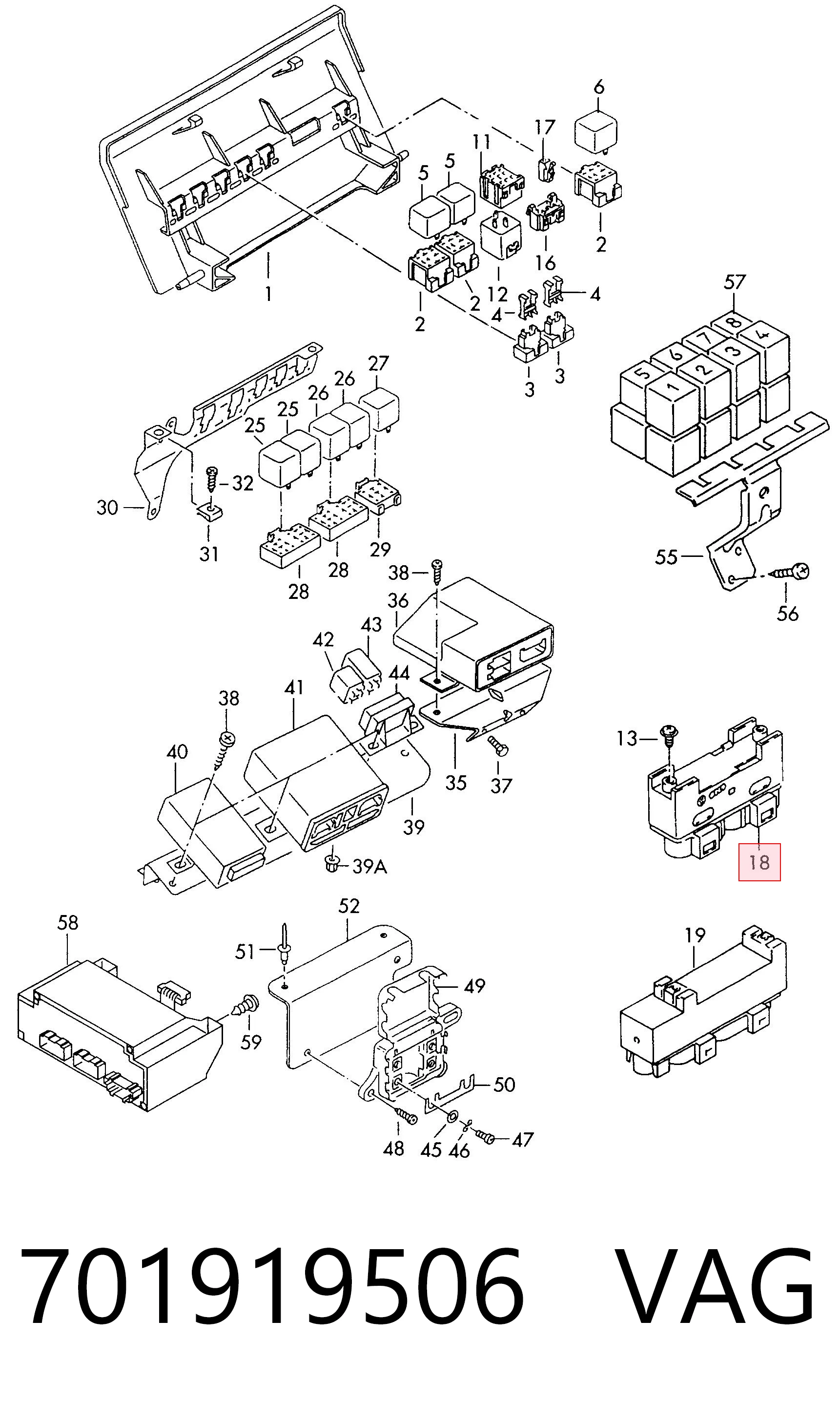 701919506 VAG Regulador de velocidad del ventilador de refrigeración (unidad de control)