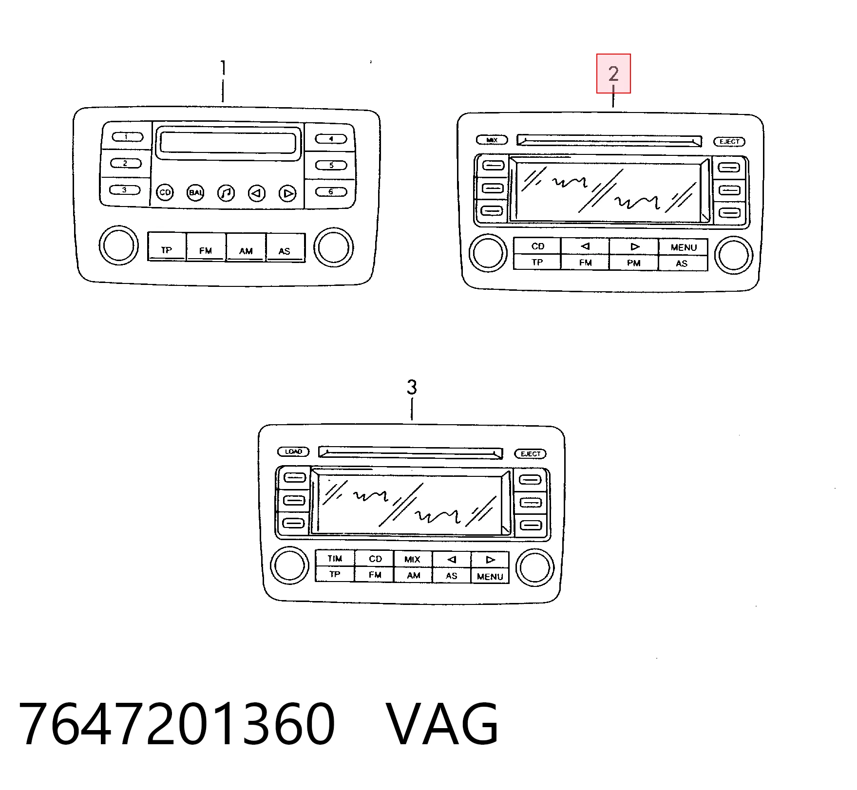 Radio AM/FM Seat Altea monovolumen (5P1) (2004 - 2015) precio, desde 45,01 EUR