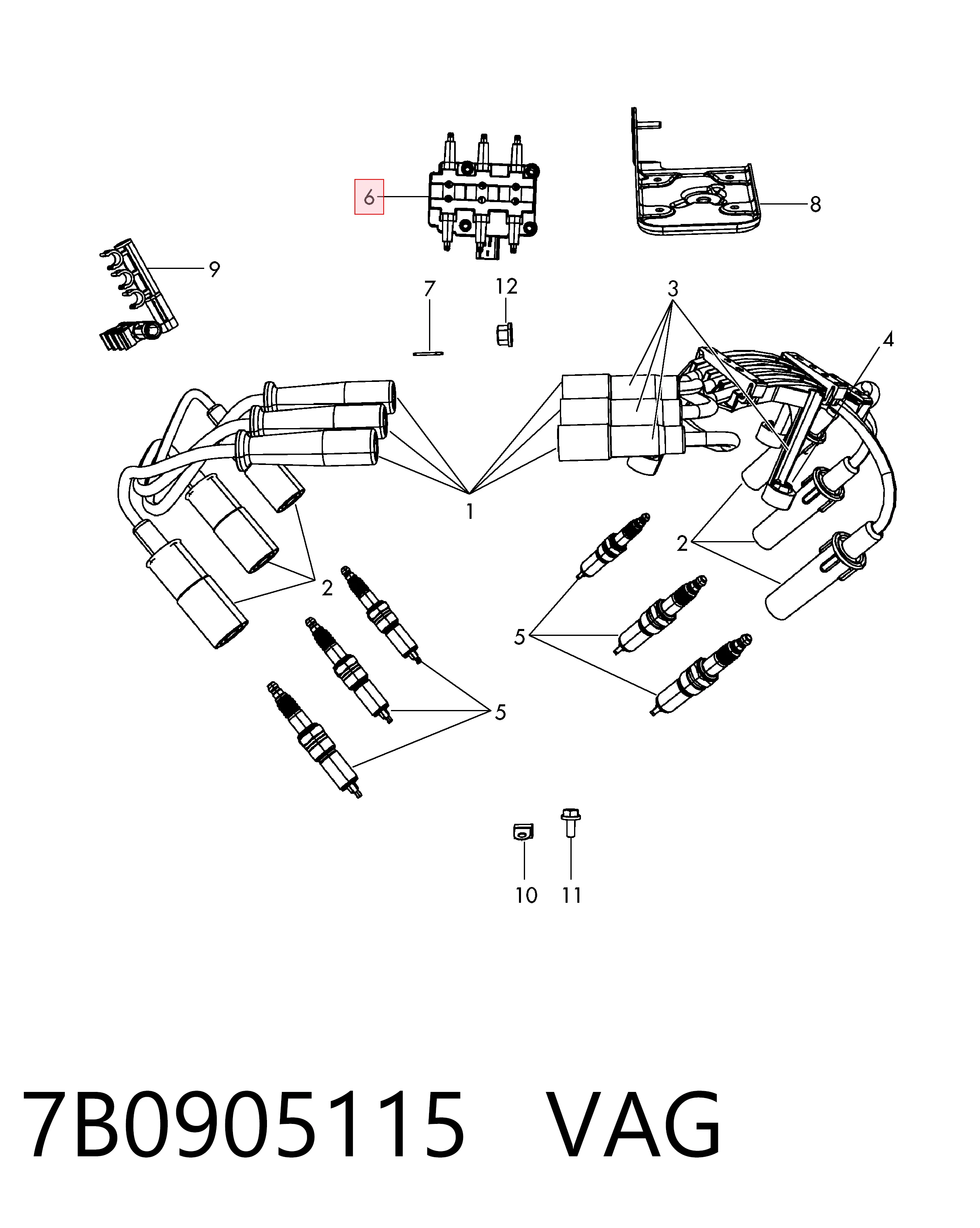 7B0905115 VAG