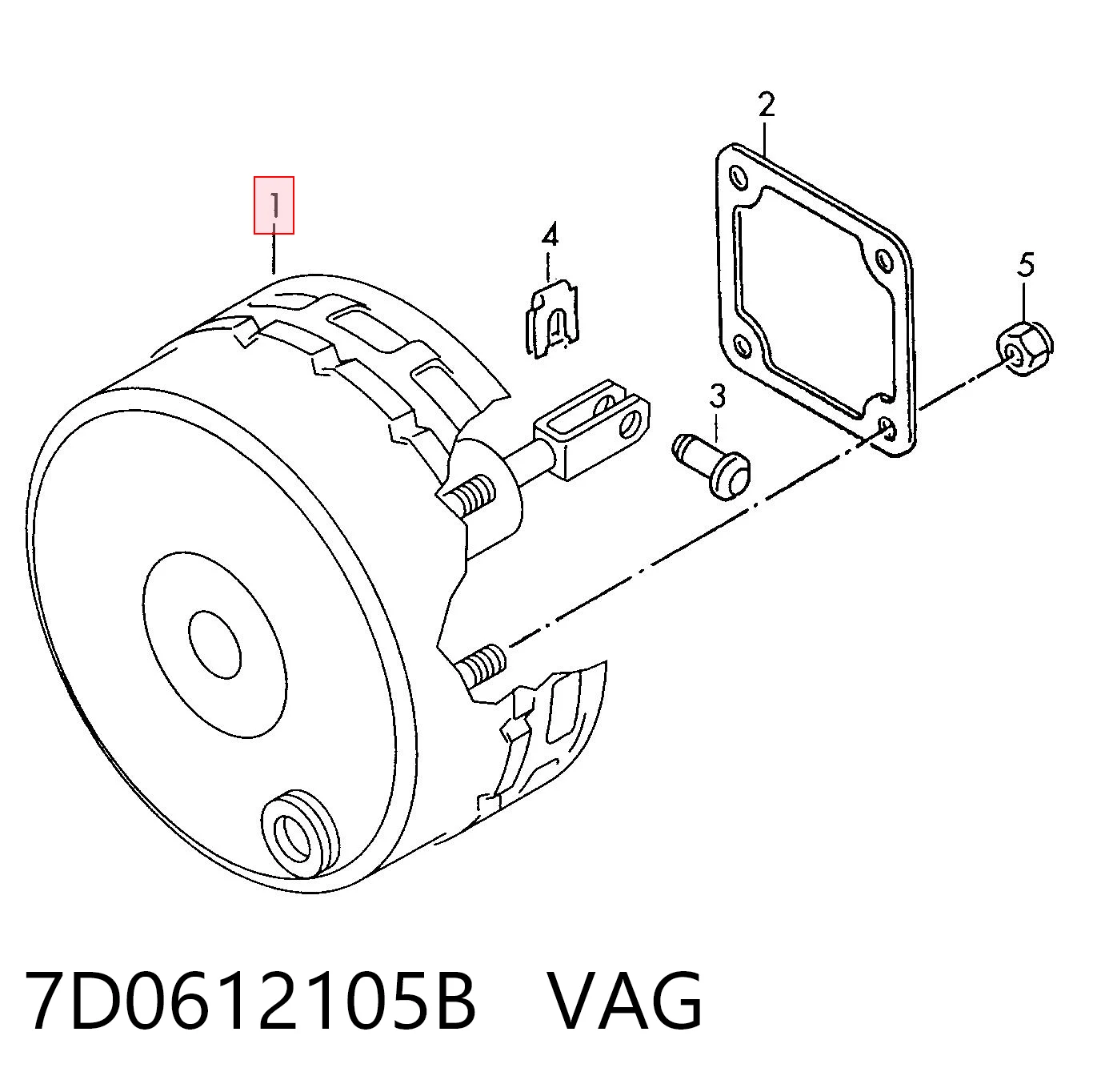 7D0612105B VAG Servofreno
