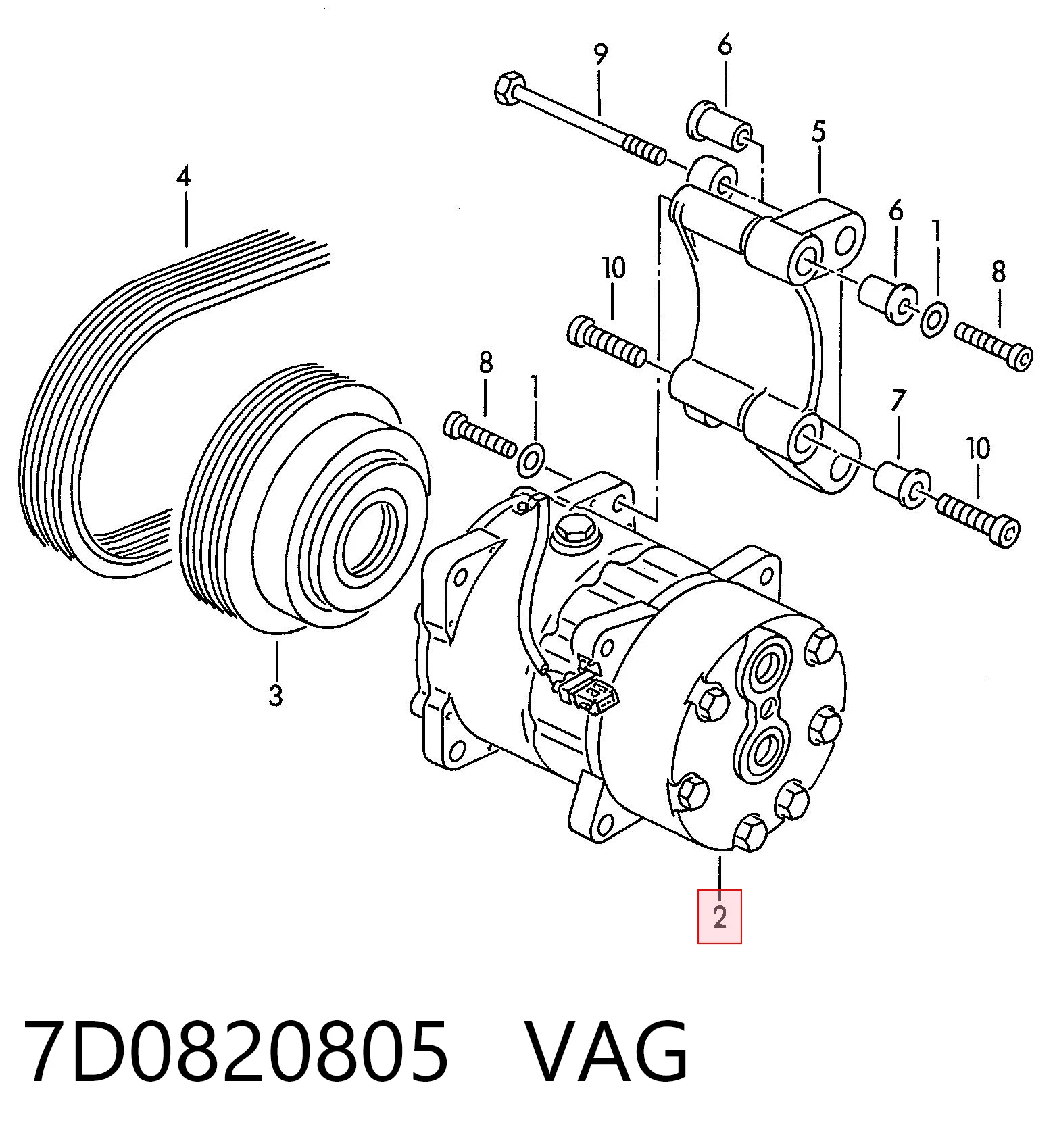Compresor ac VAG 7D0820805 precio, desde 265,46 EUR