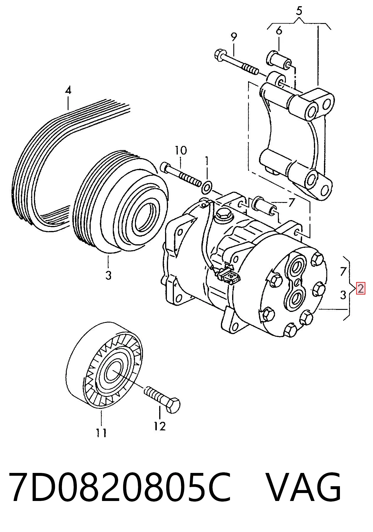 7D0820805C VAG