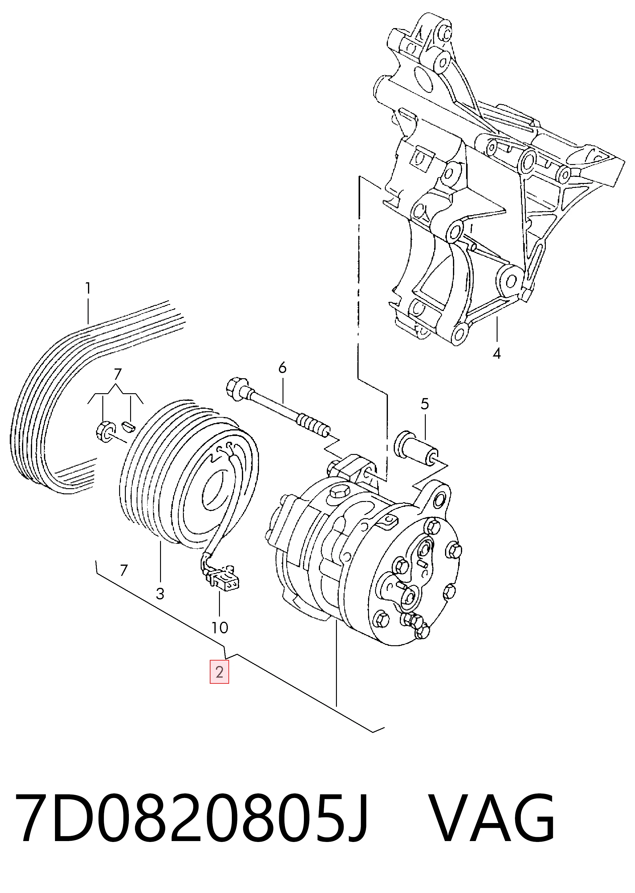 7D0820805J VAG