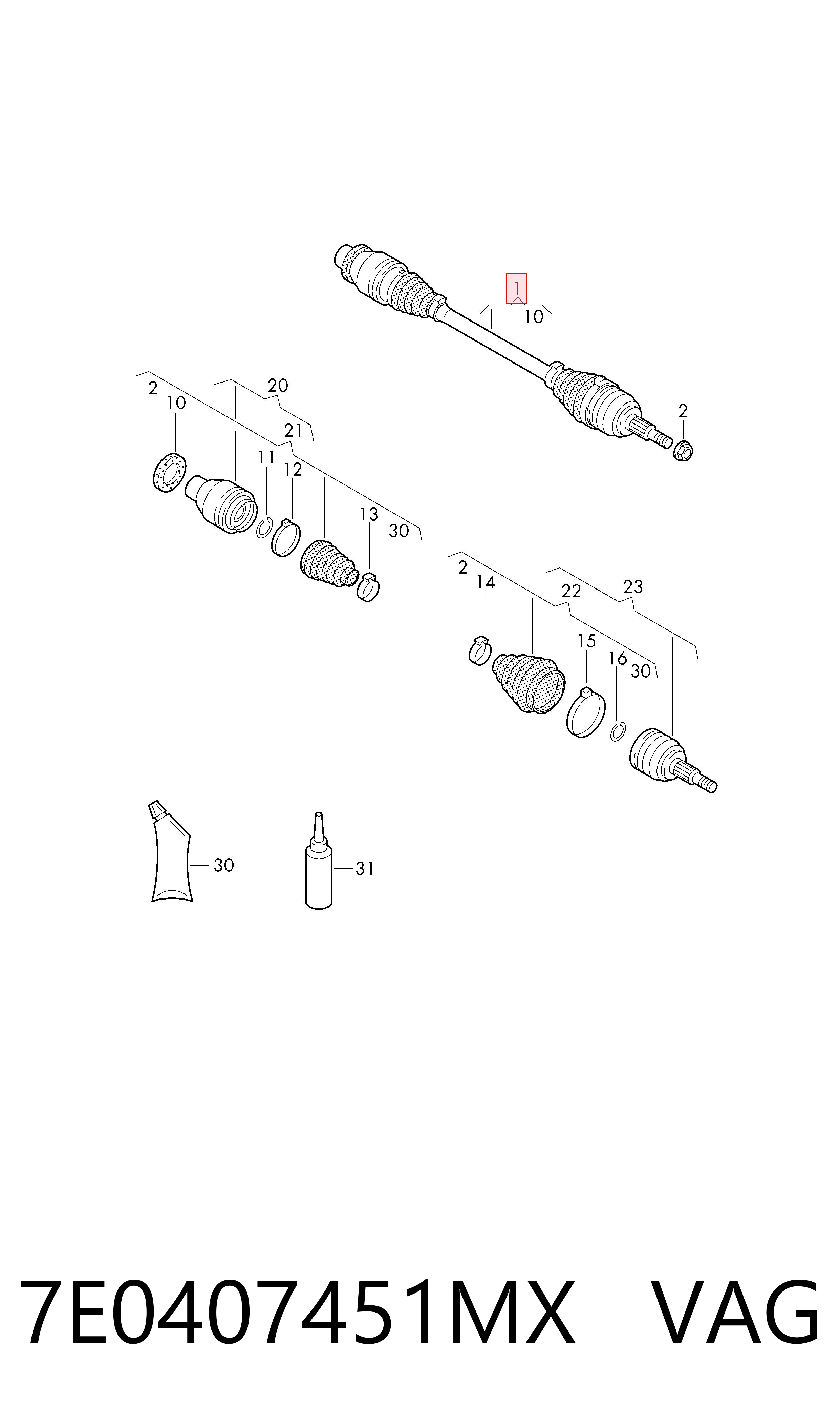 7E0407451MX VAG
