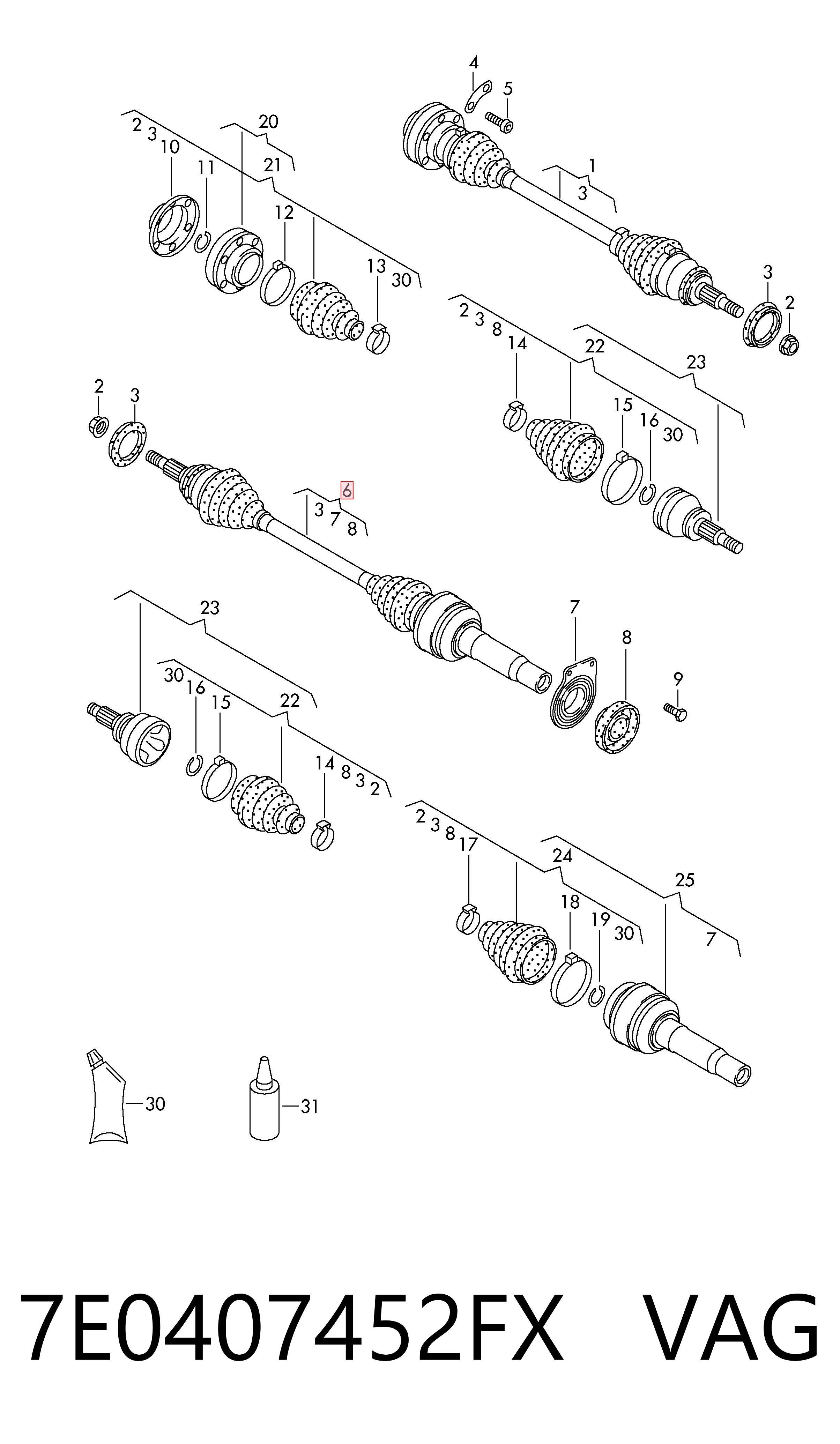 7E0407452FX VAG