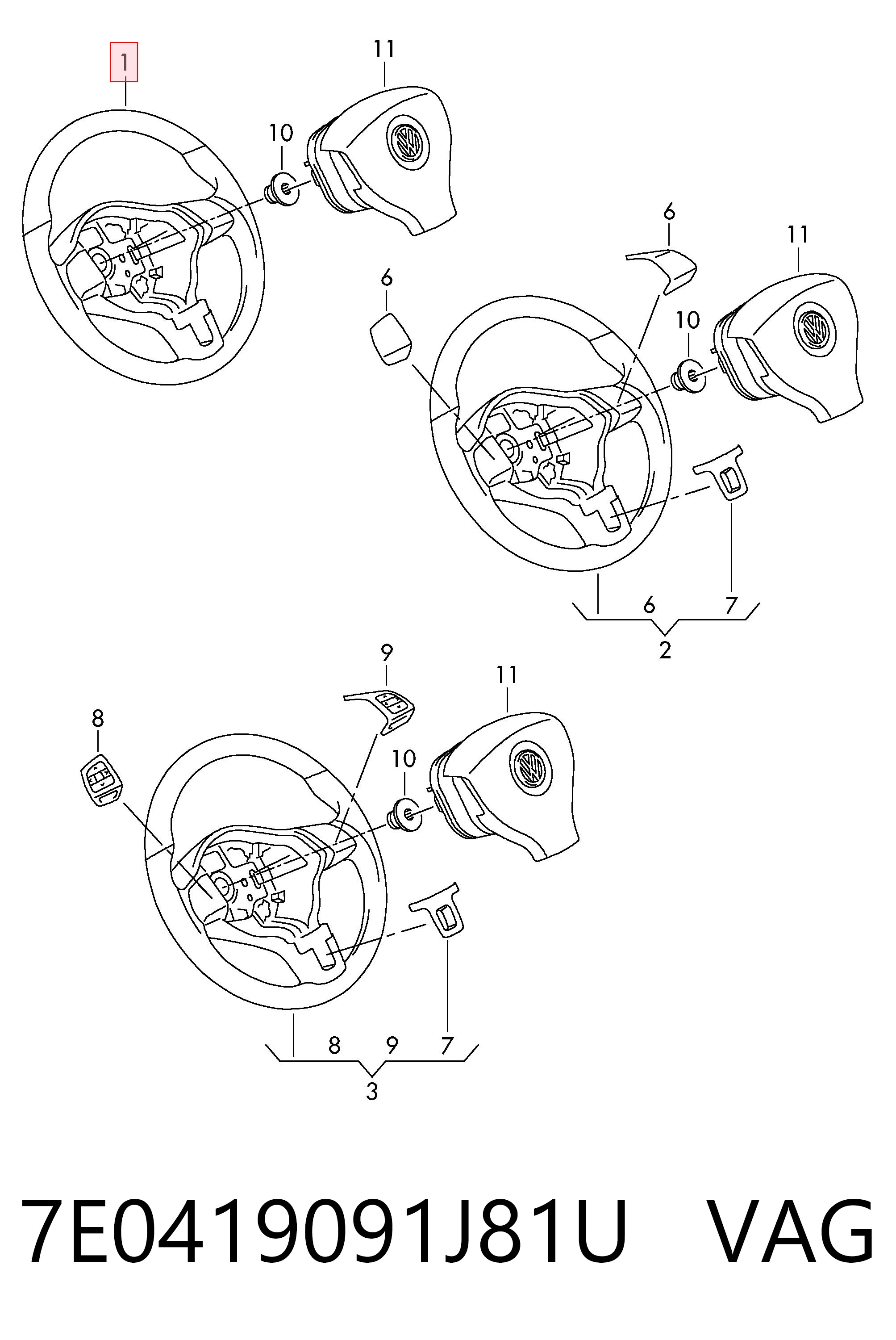 7E0419091J81U VAG
