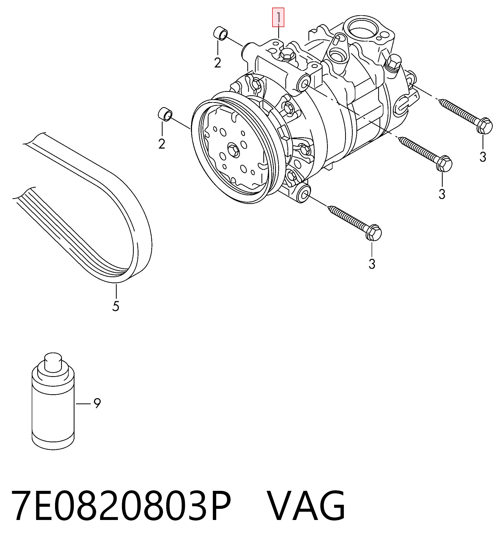 7E0820803P VAG