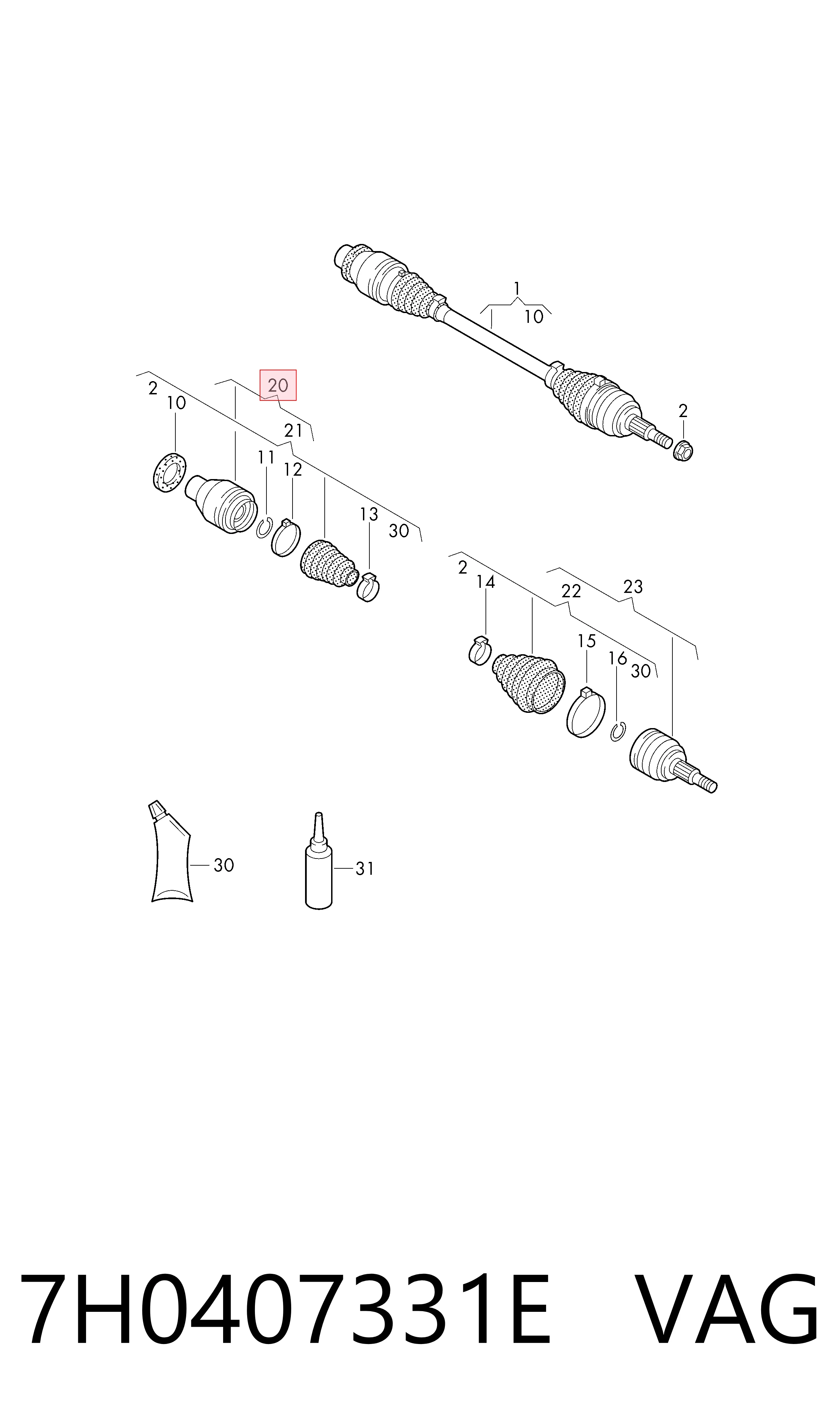 7H0407331E VAG