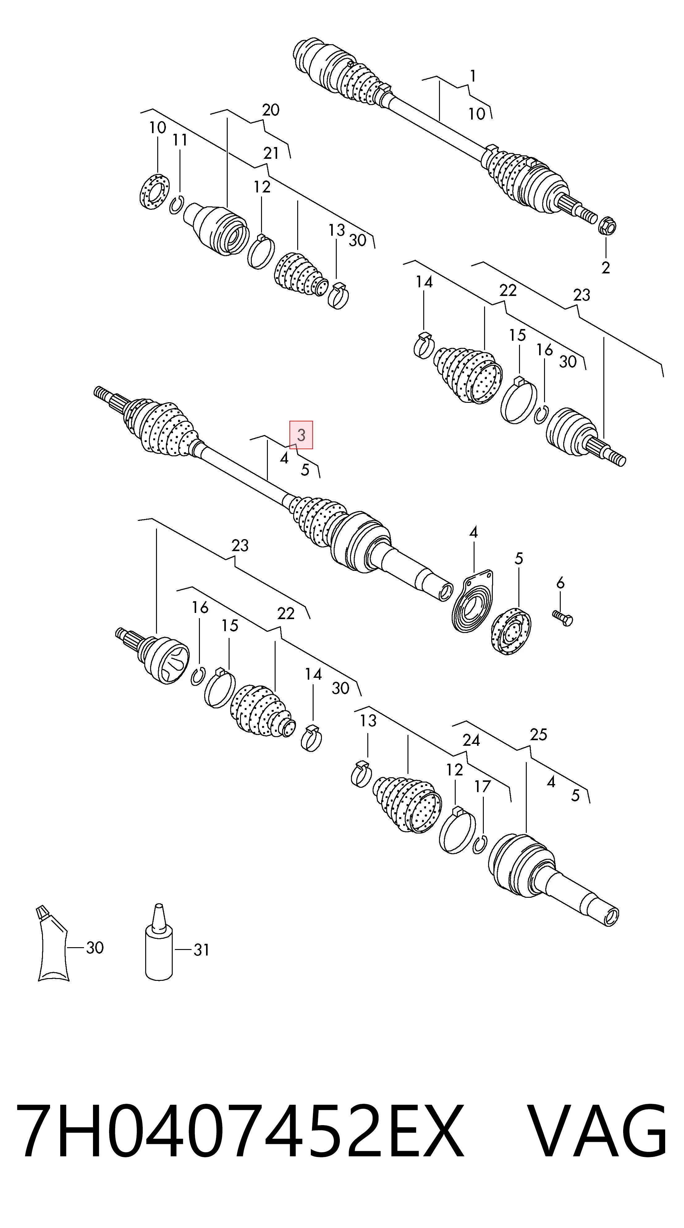 7H0407452EX VAG