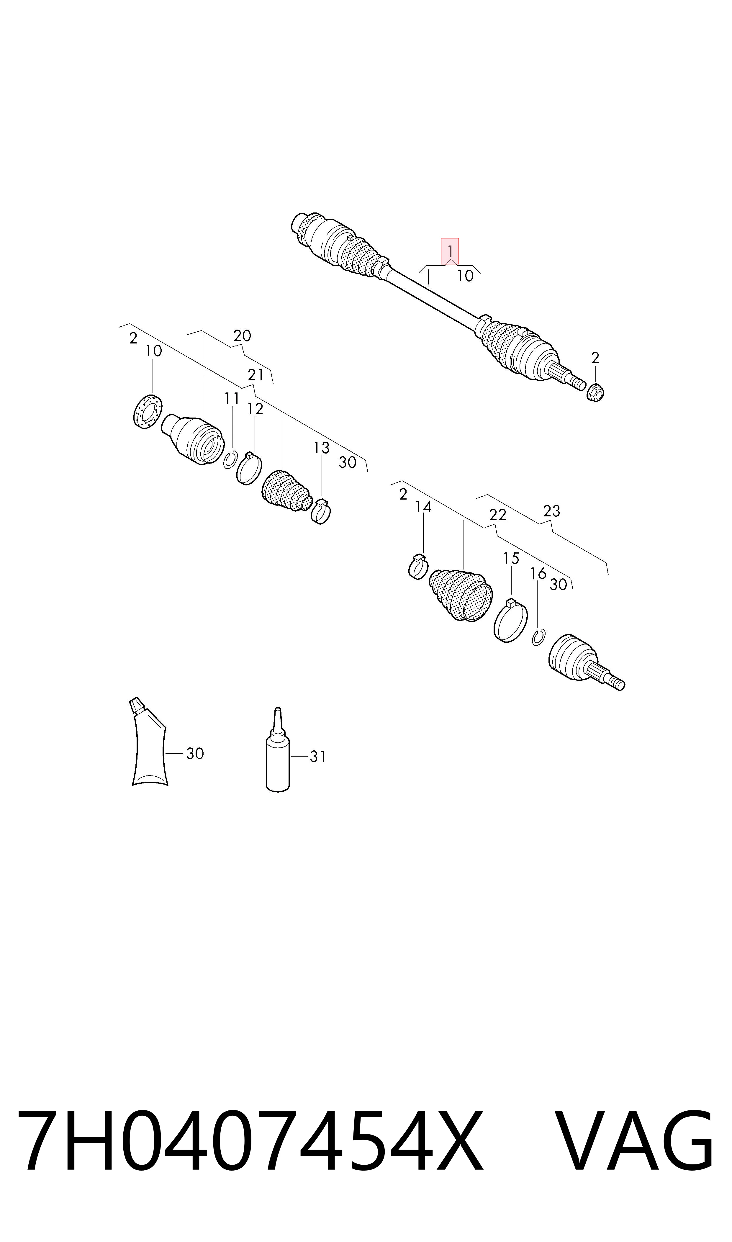 7H0407454X VAG