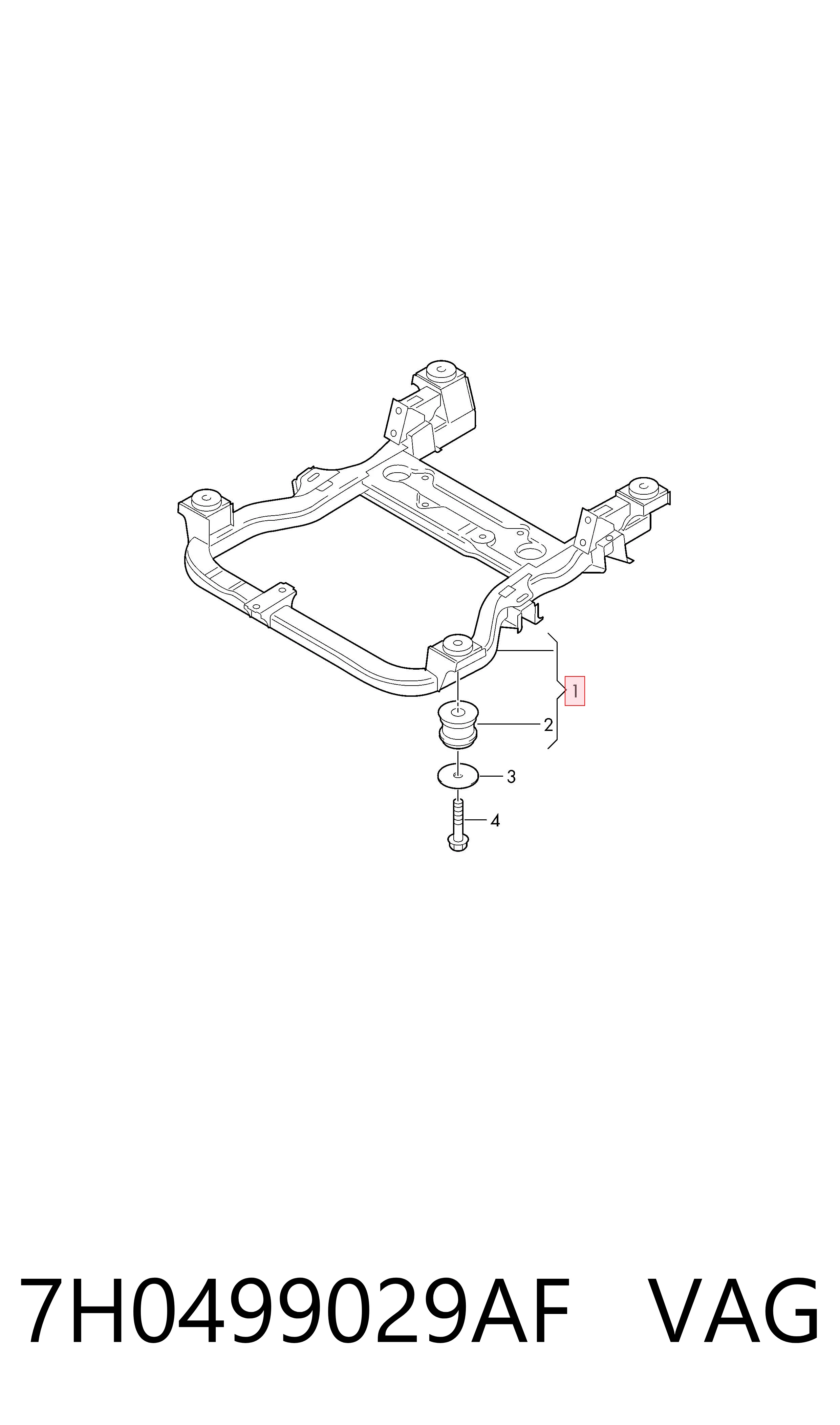 Comprar Puente delantero Volkswagen Transporter T5 7HB, 7HJ, 7EB, 7EJ