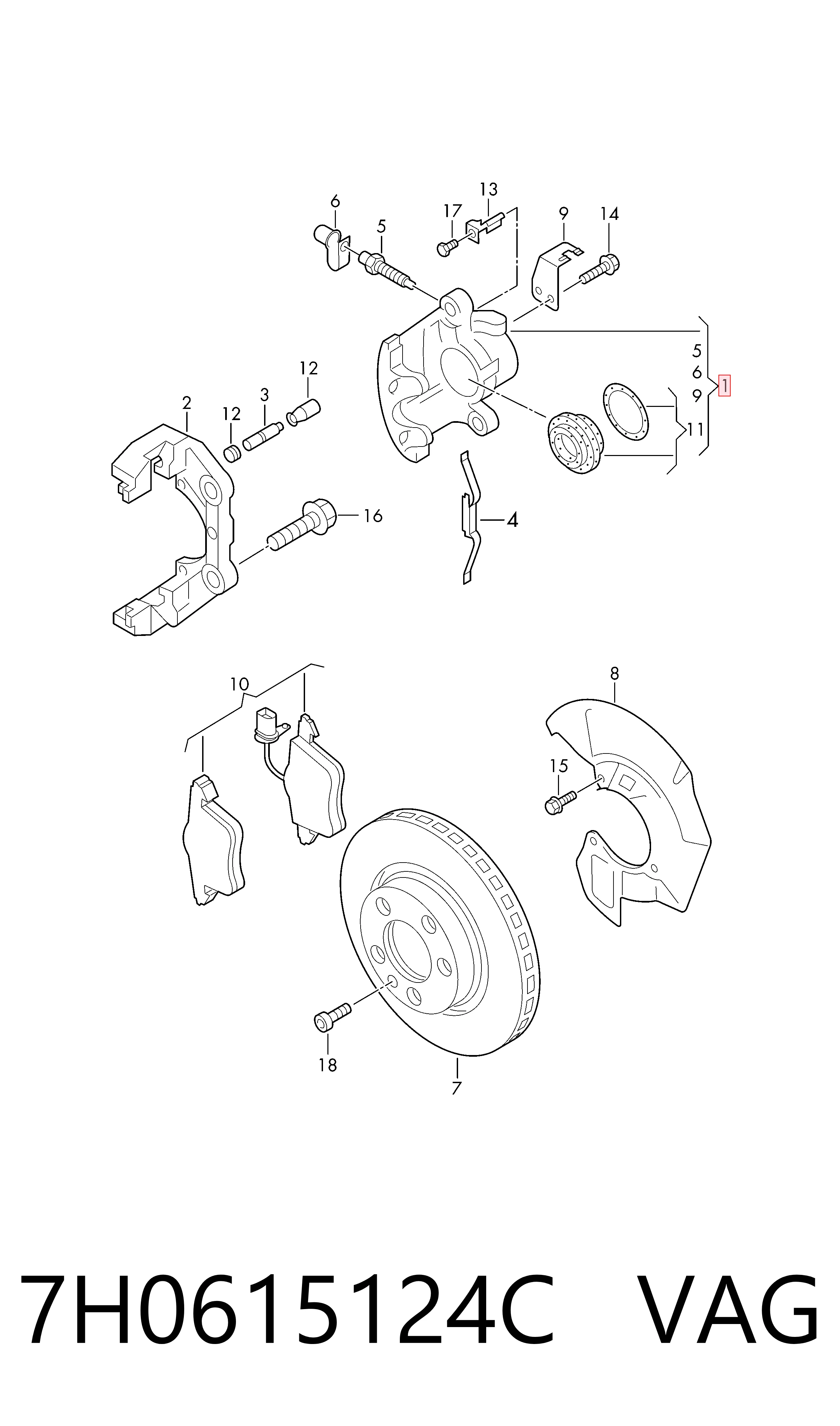 7H0615124C VAG