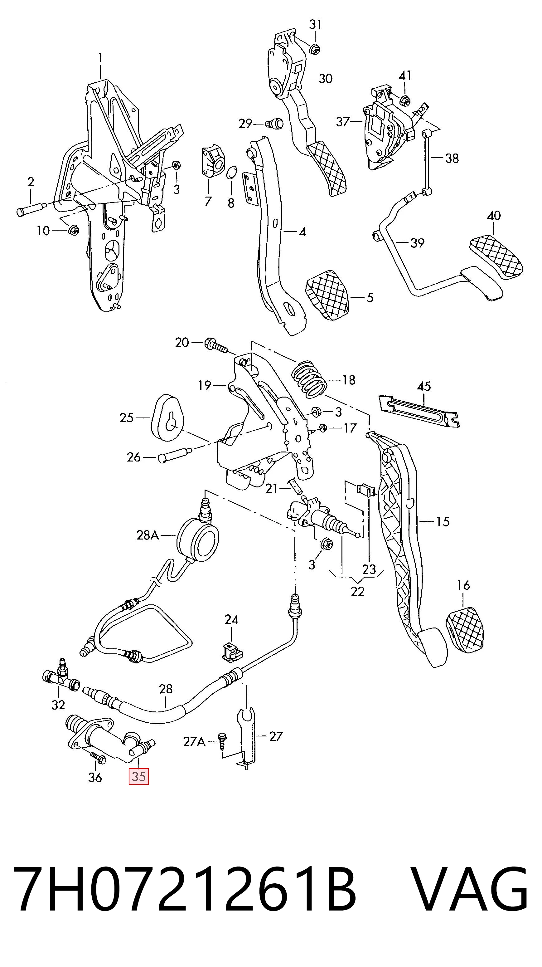 Precio del repuesto Cilindro receptor embrague Transporter bus